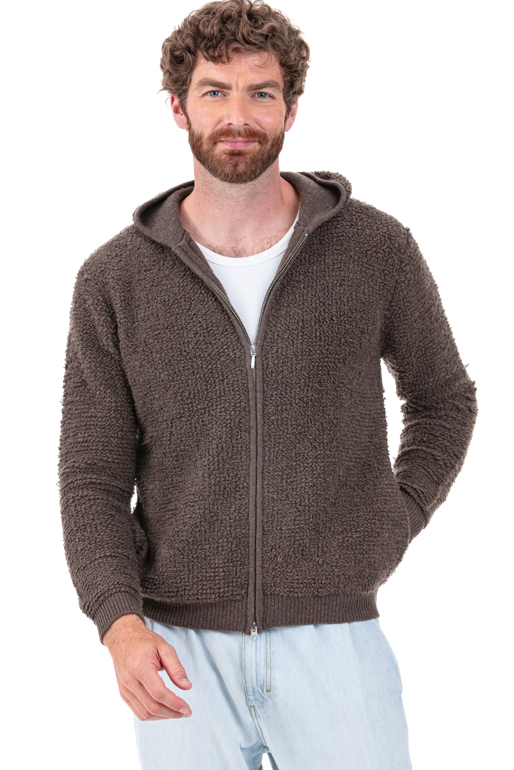 Pavel en cachemire homme - Vue 1 - marron chiné - Mahogany