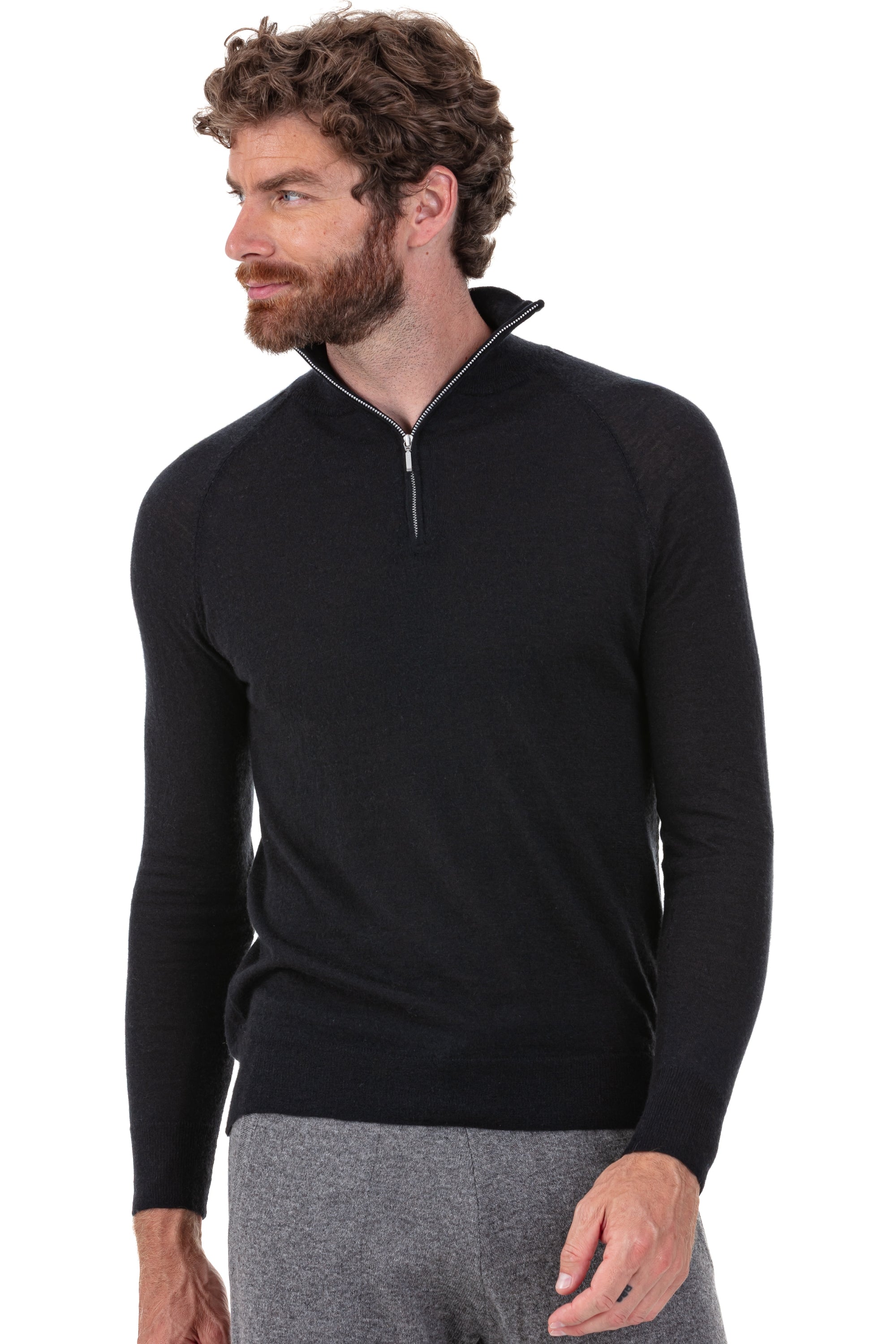 Perou in cashmere down for men - black - Mahogany
