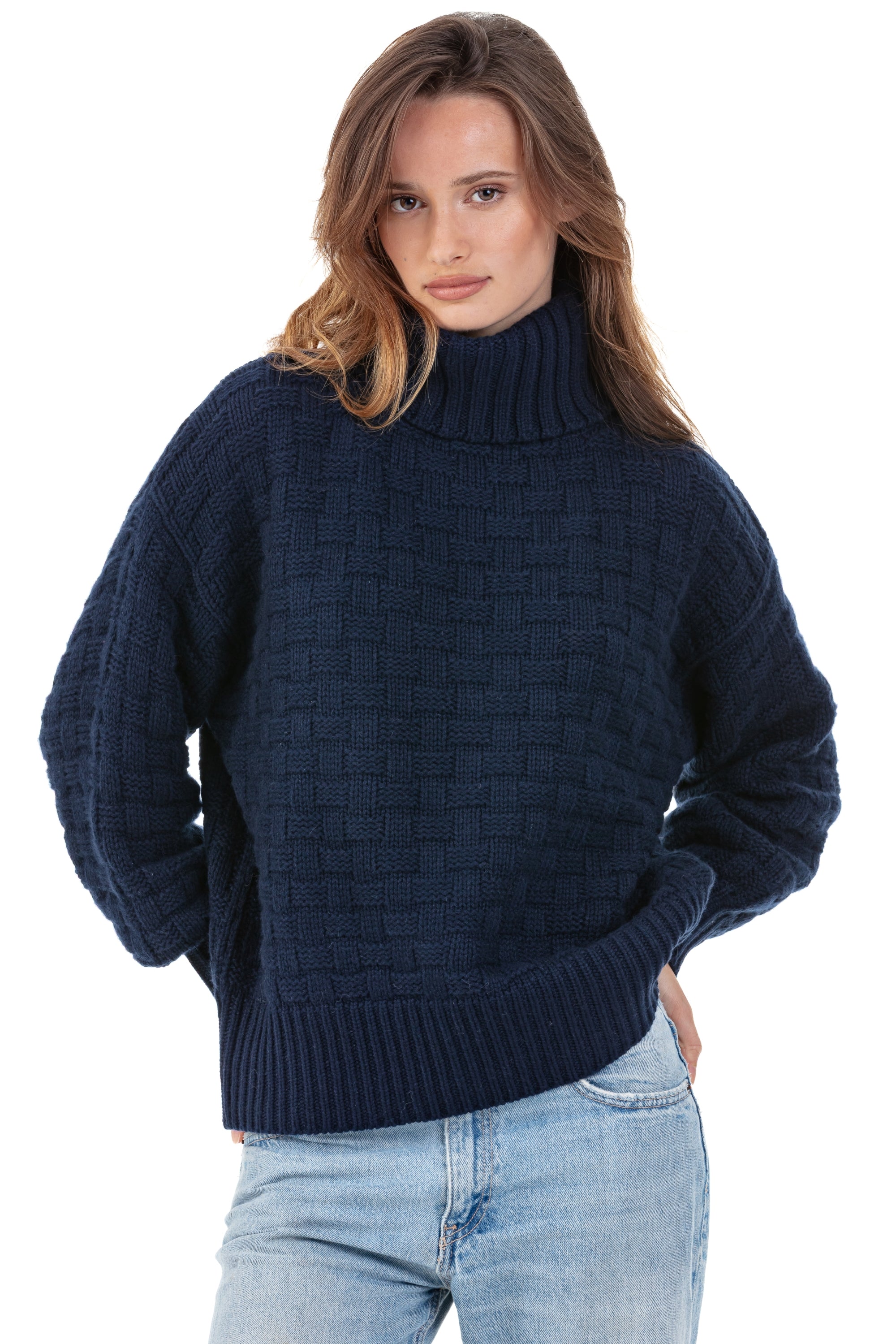 Persee women's cashmere - dark navy - Mahogany