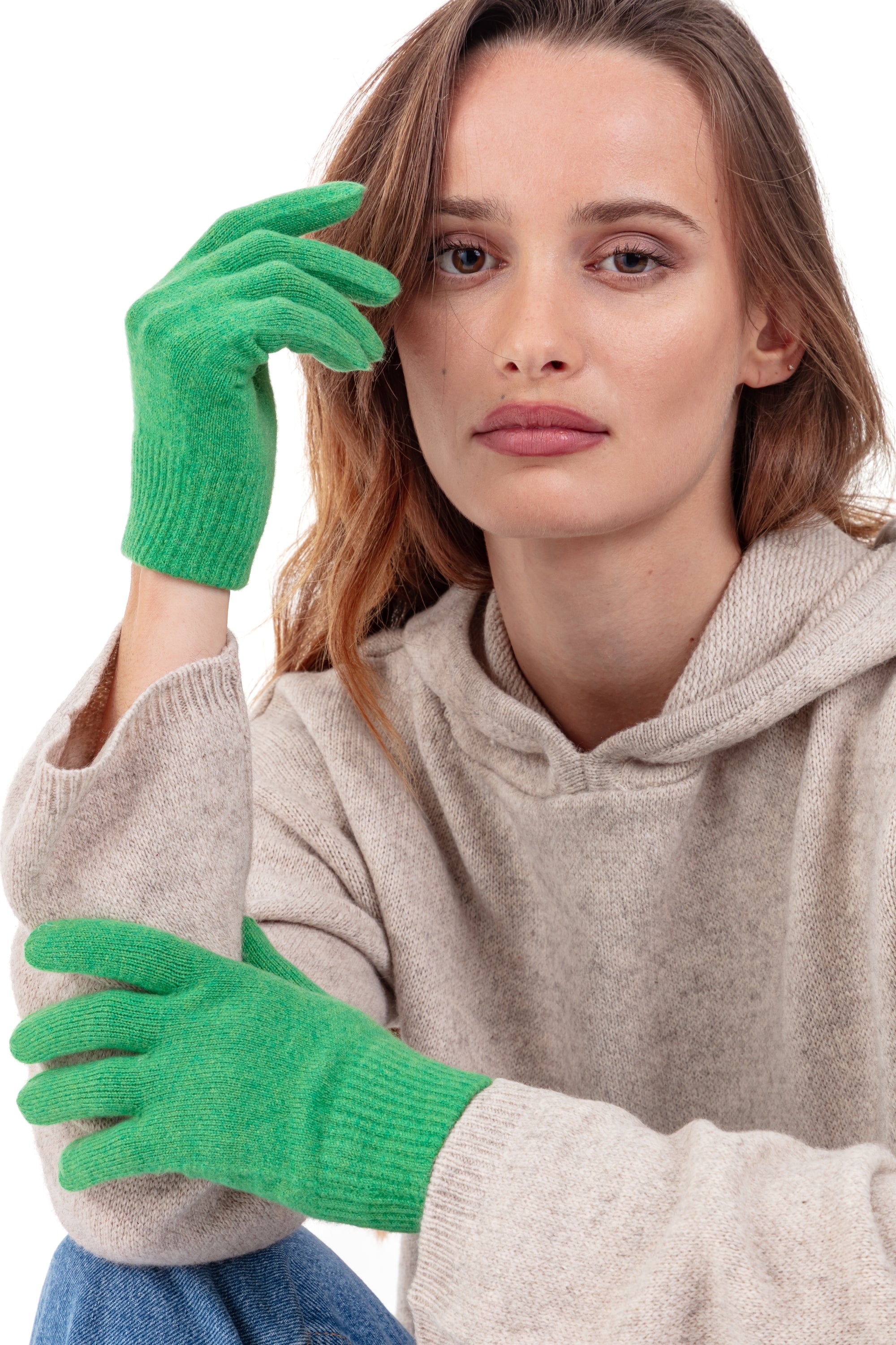 Pewpew en cachemire & elasthanne femme - Vue 1 - basil - Mahogany