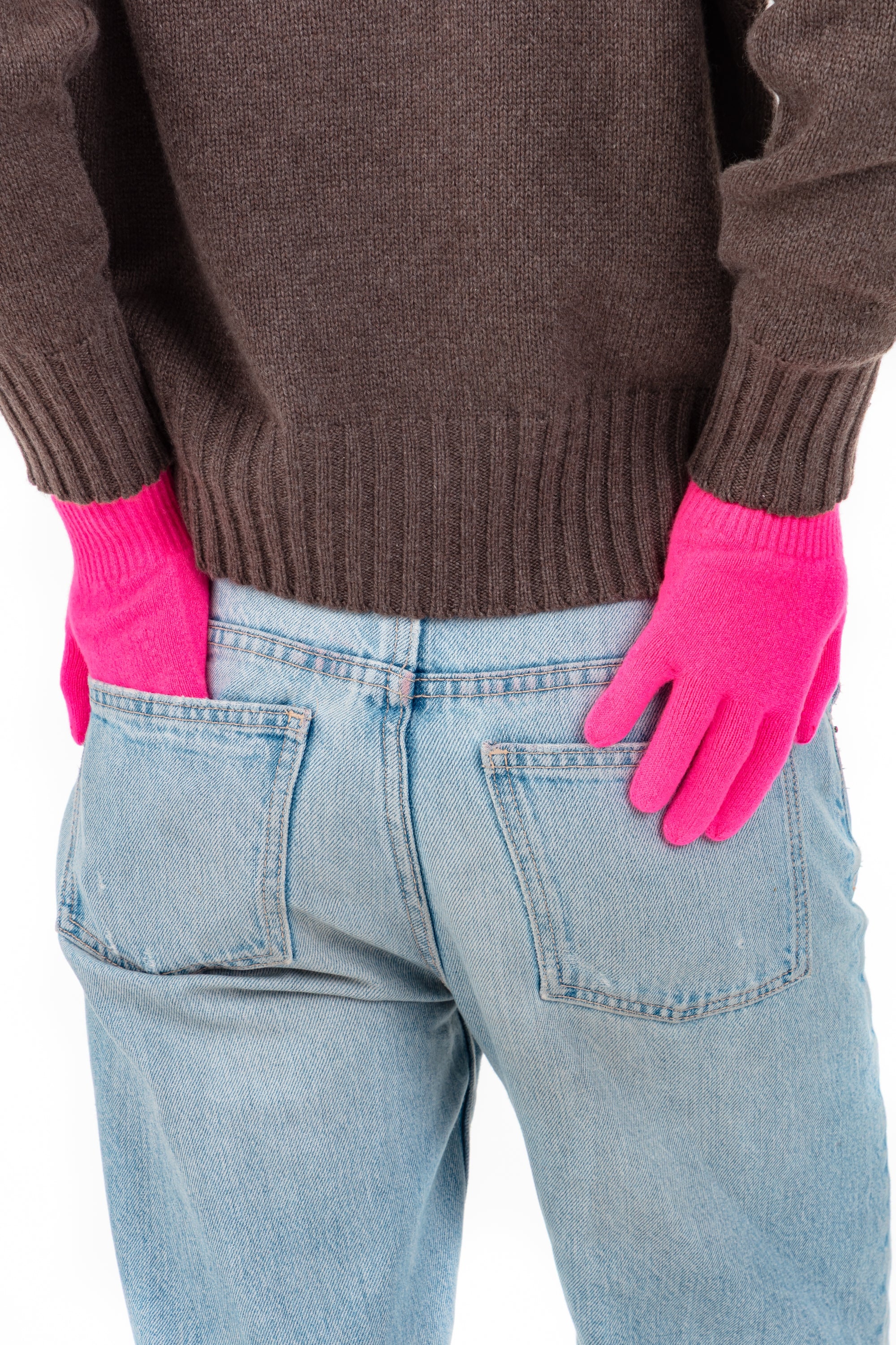 Pewpew cashmere & elastane women's jumper - dayglo - Mahogany