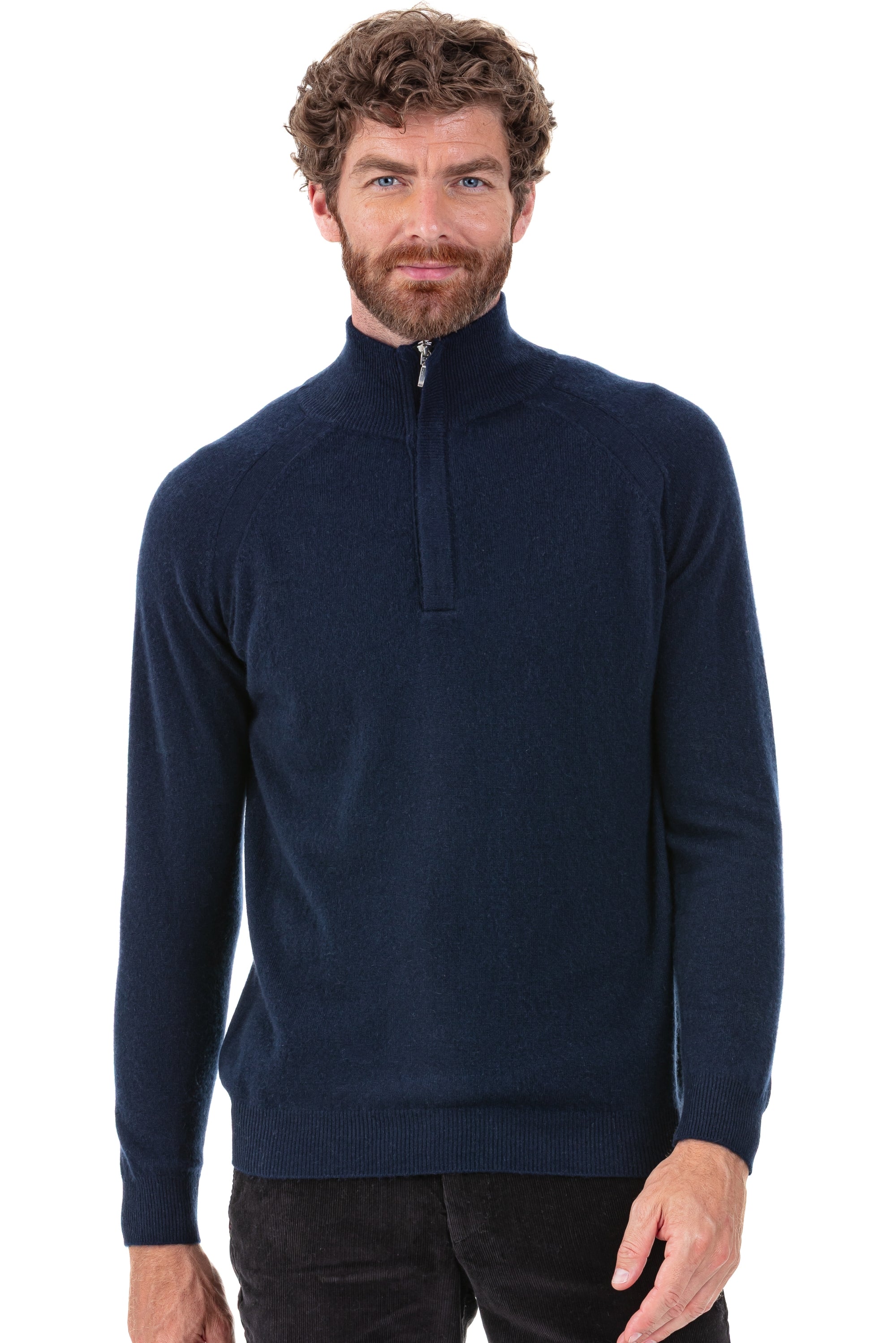 Phyleas in cashmere for men - dark navy - Mahogany