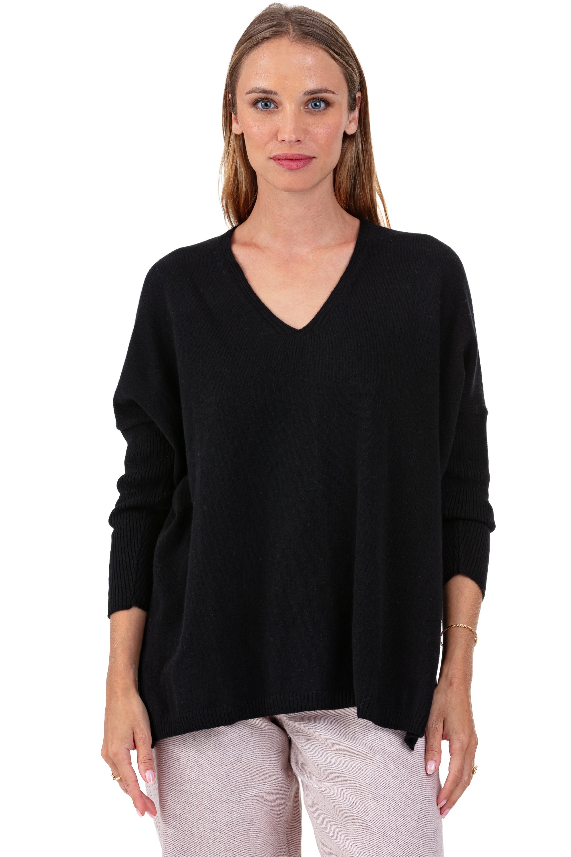 Pippa cashmere women's jumper - black - Mahogany