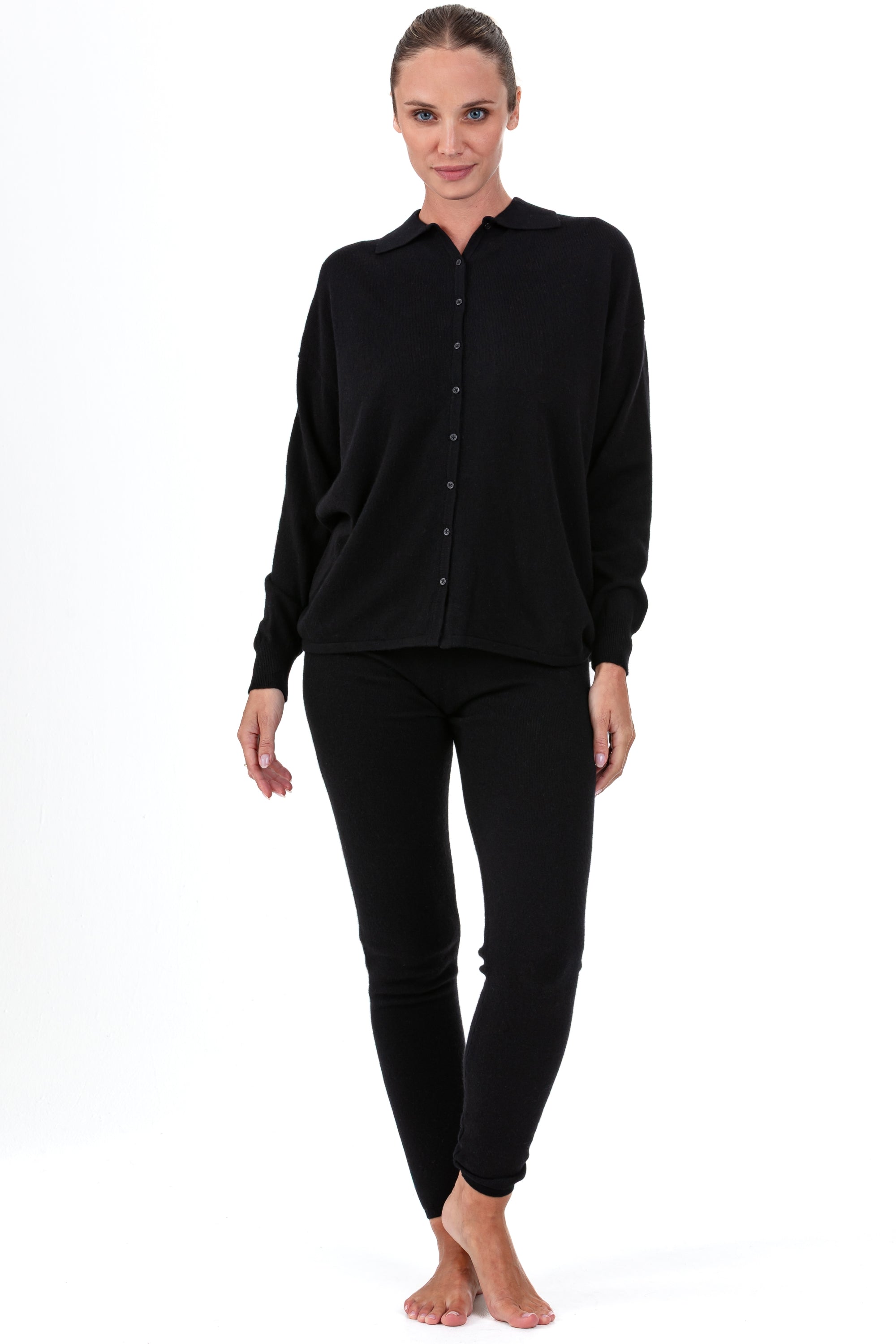 Piramisu women's cashmere - black - Mahogany