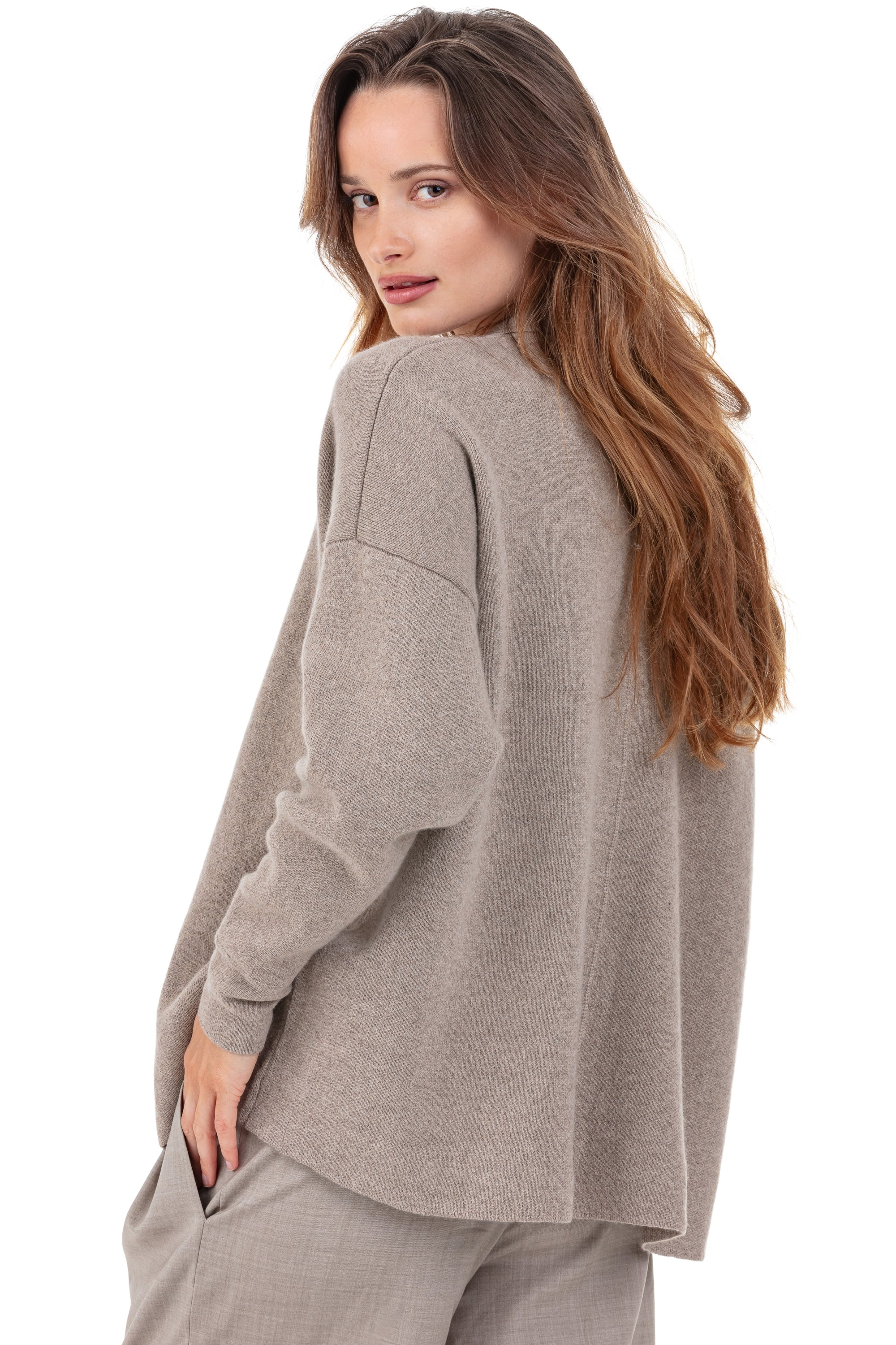 Poppy en cachemire femme - Vue 1 - natural brown - Mahogany