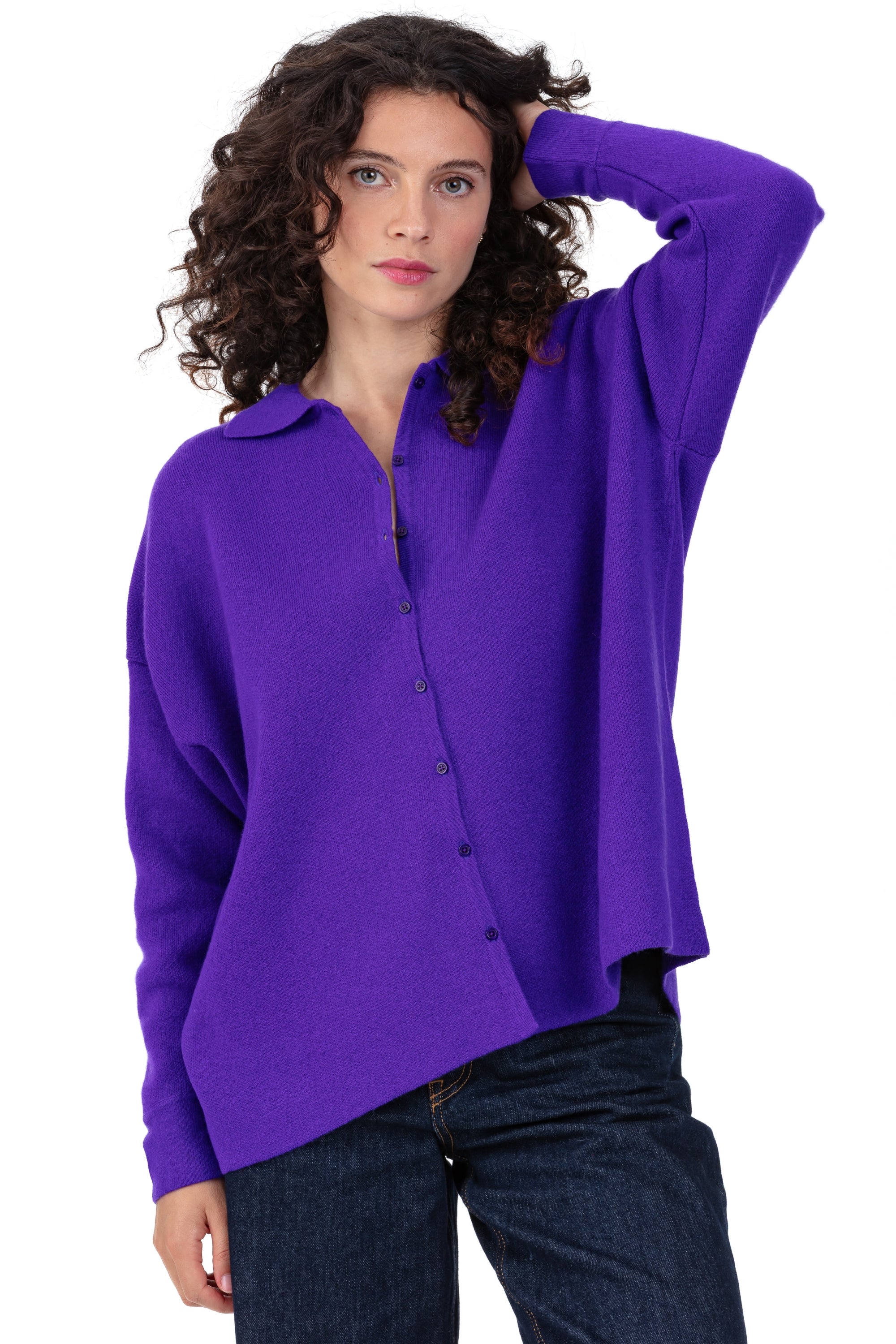 Poppy women's cashmere - wavelenght - Mahogany