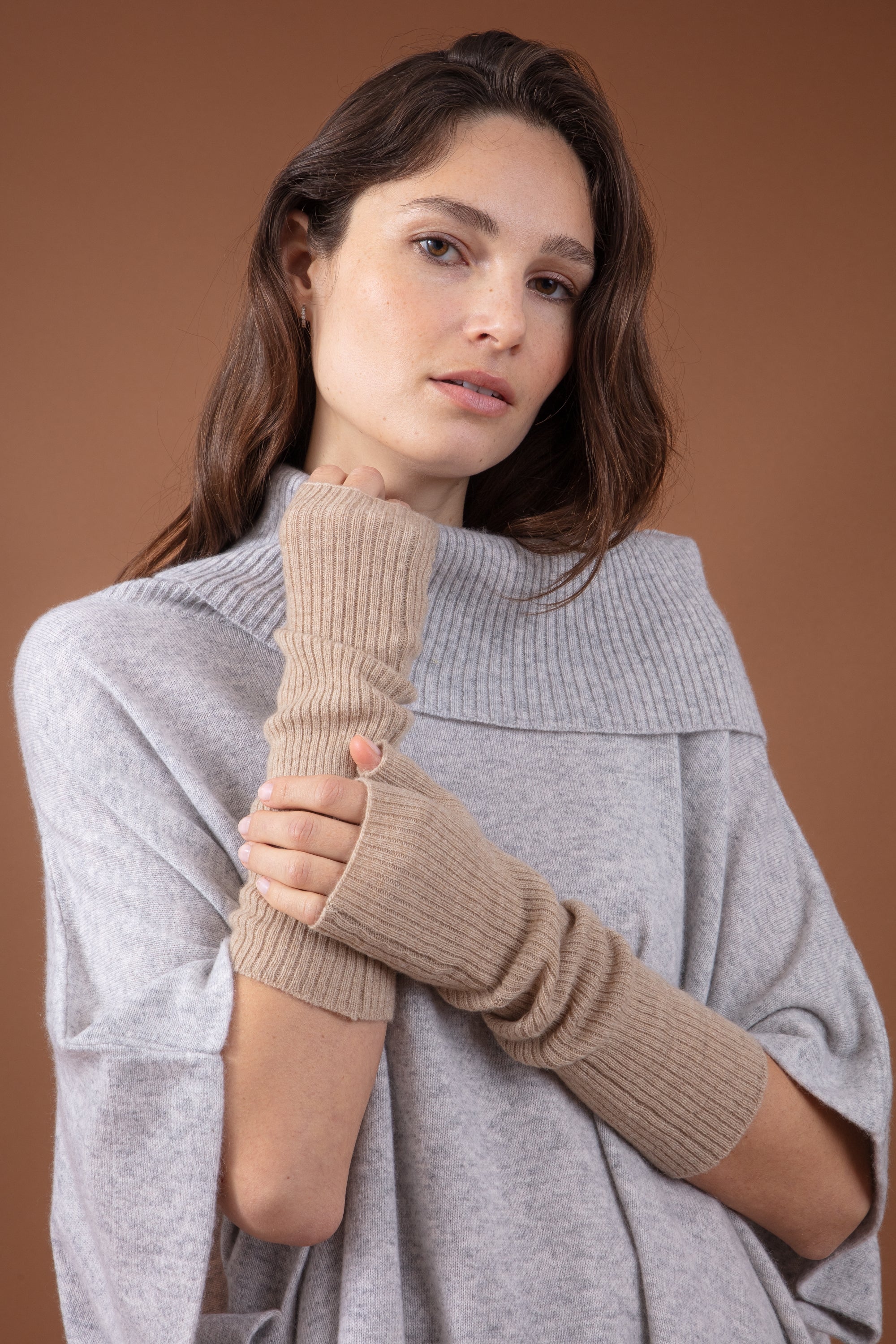 Rain women's cashmere - natural brown - Mahogany