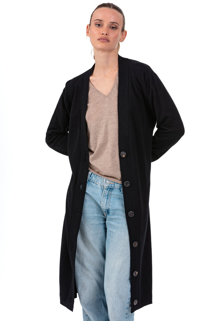 Rimini in cashmere for women - noir - Mahogany