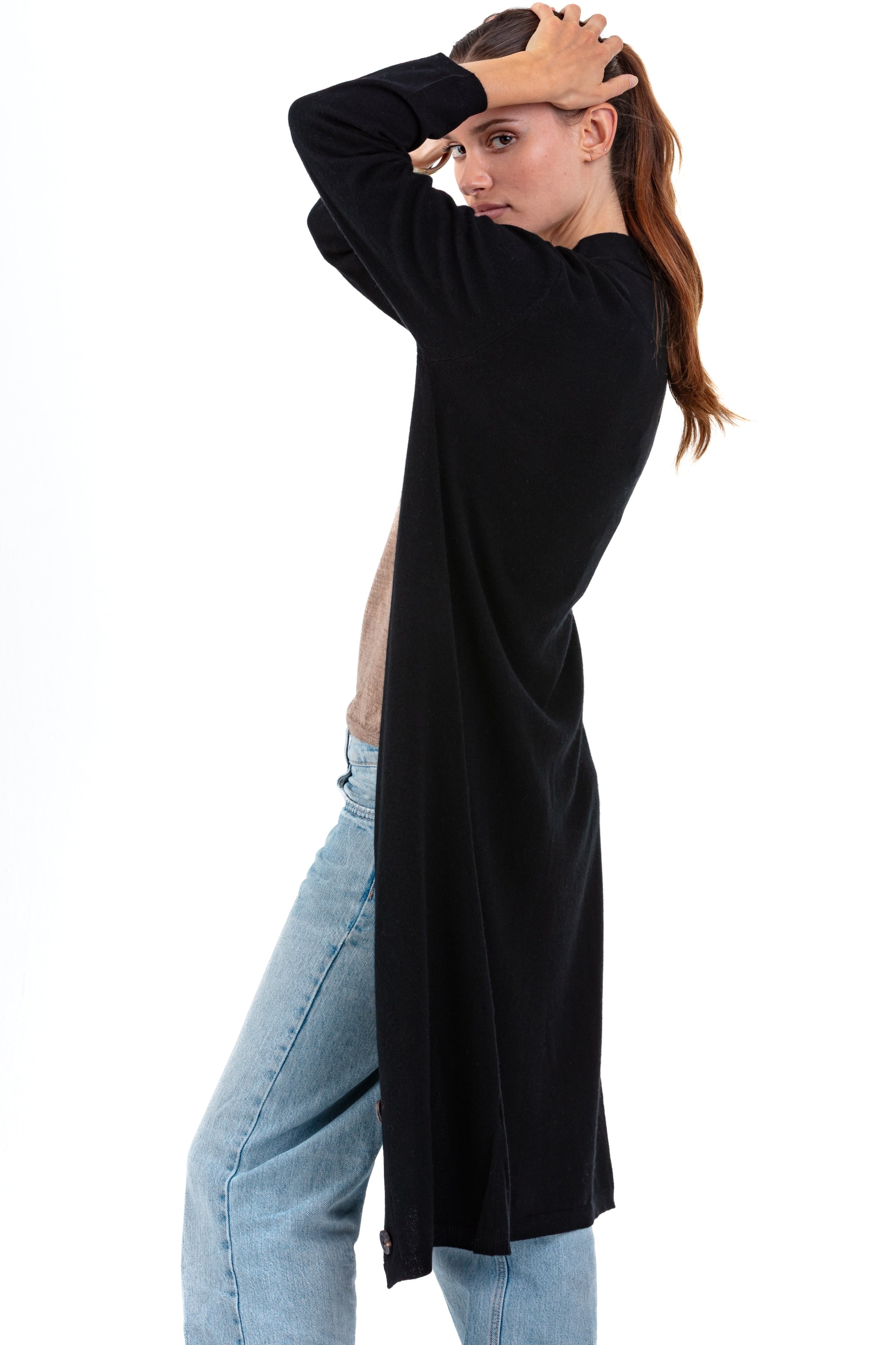 Rimini en cachemire femme - Vue 3 - noir - Mahogany