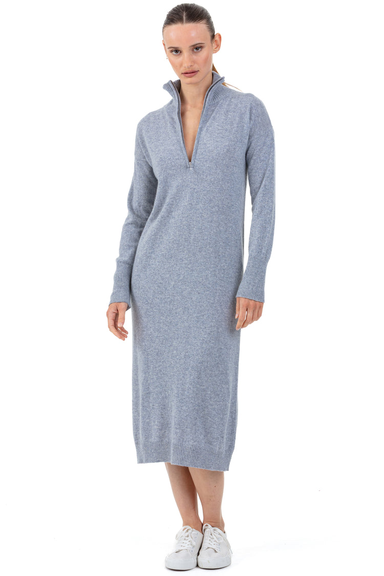 Rosette women's cashmere jumper - quarry - Mahogany