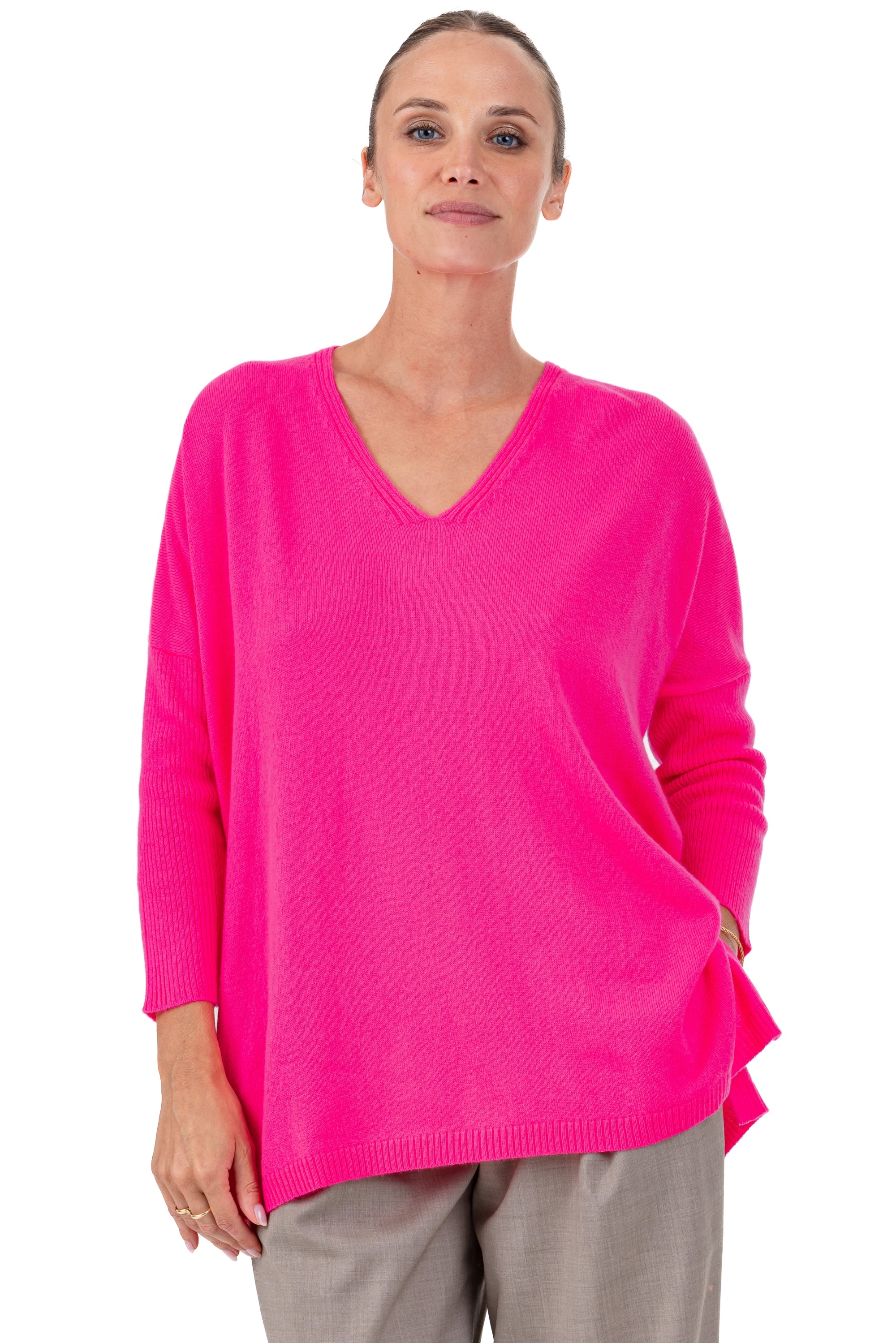 Pippa women's cashmere - dayglo - Mahogany
