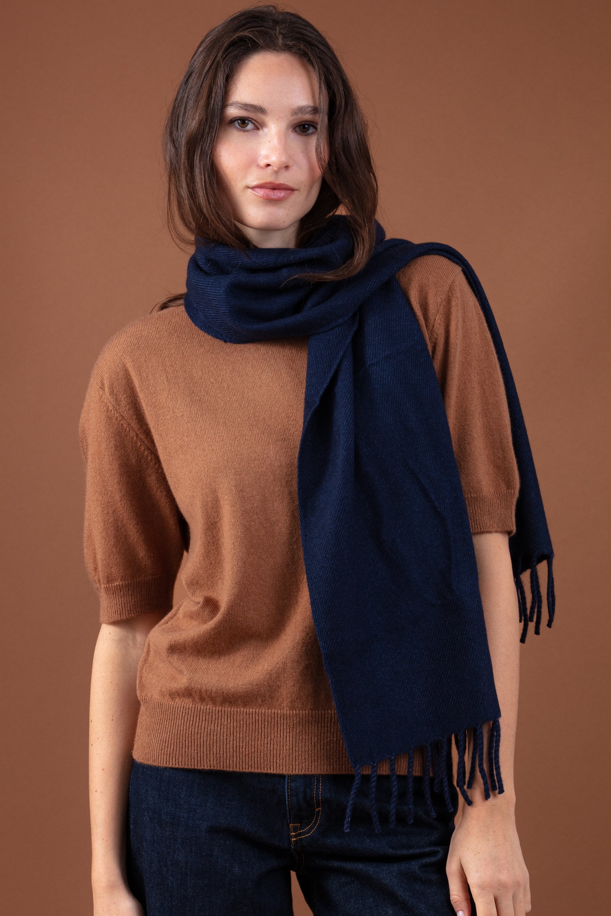 Rêve in mixed cashmere - dark navy - Mahogany