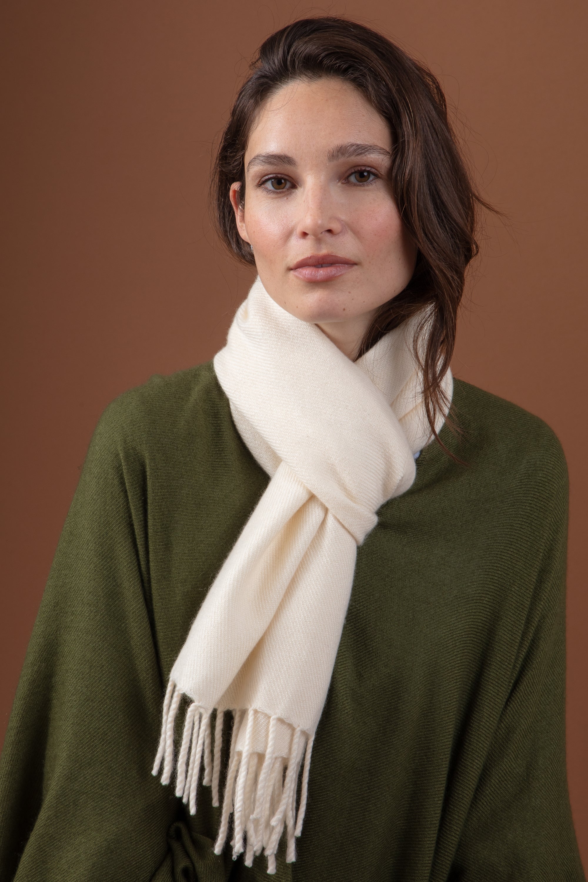 Rêve in mixed cashmere - natural écru - Mahogany