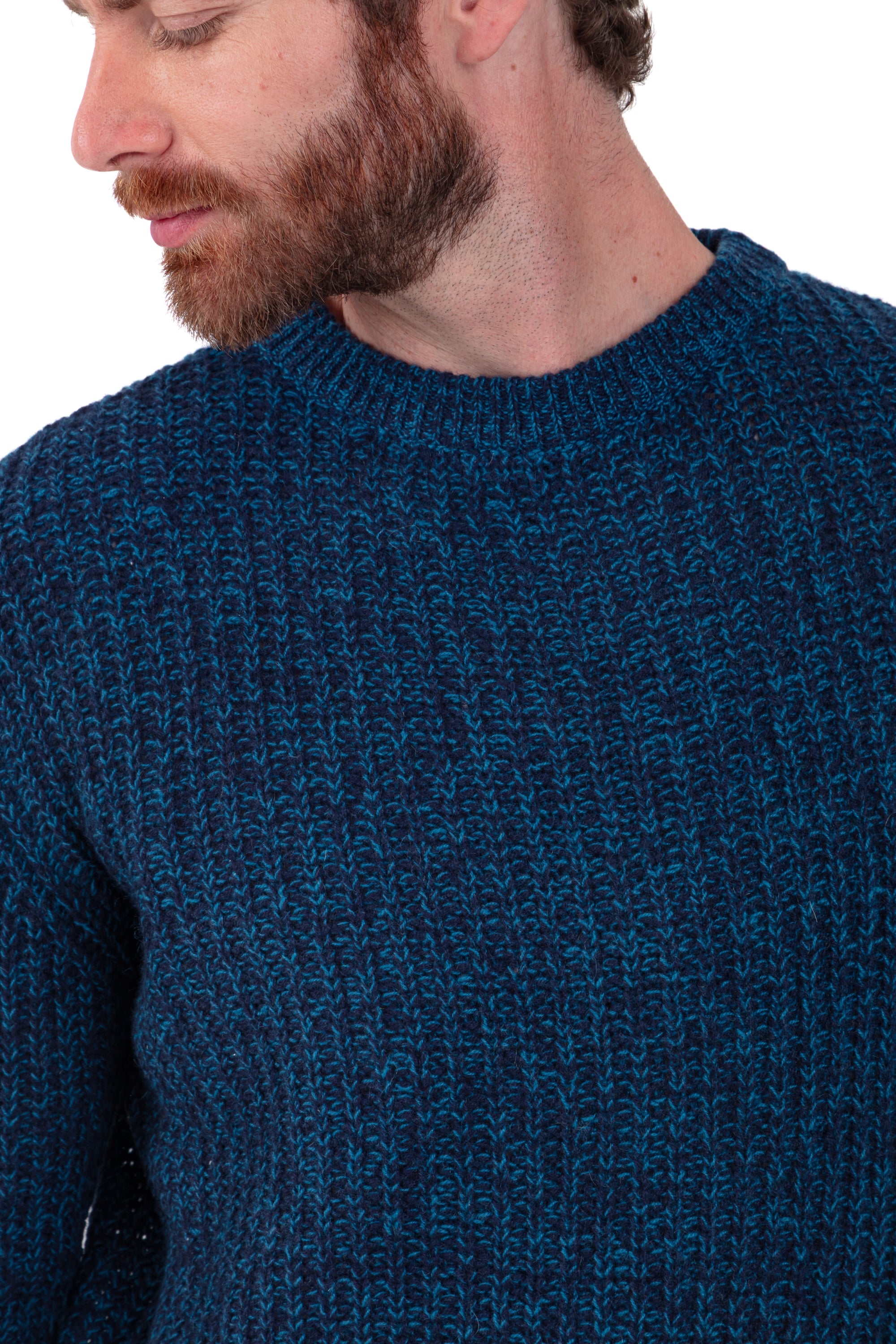 Paulin en cachemire homme - Vue 3 - marine foncé / bleu canard - Mahogany