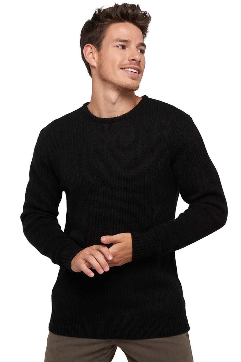 Bilal men's cashmere jumper - black - Mahogany