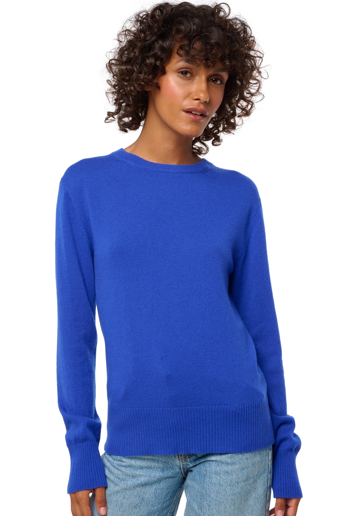 Daria women's cashmere jumper - regata blue - Mahogany