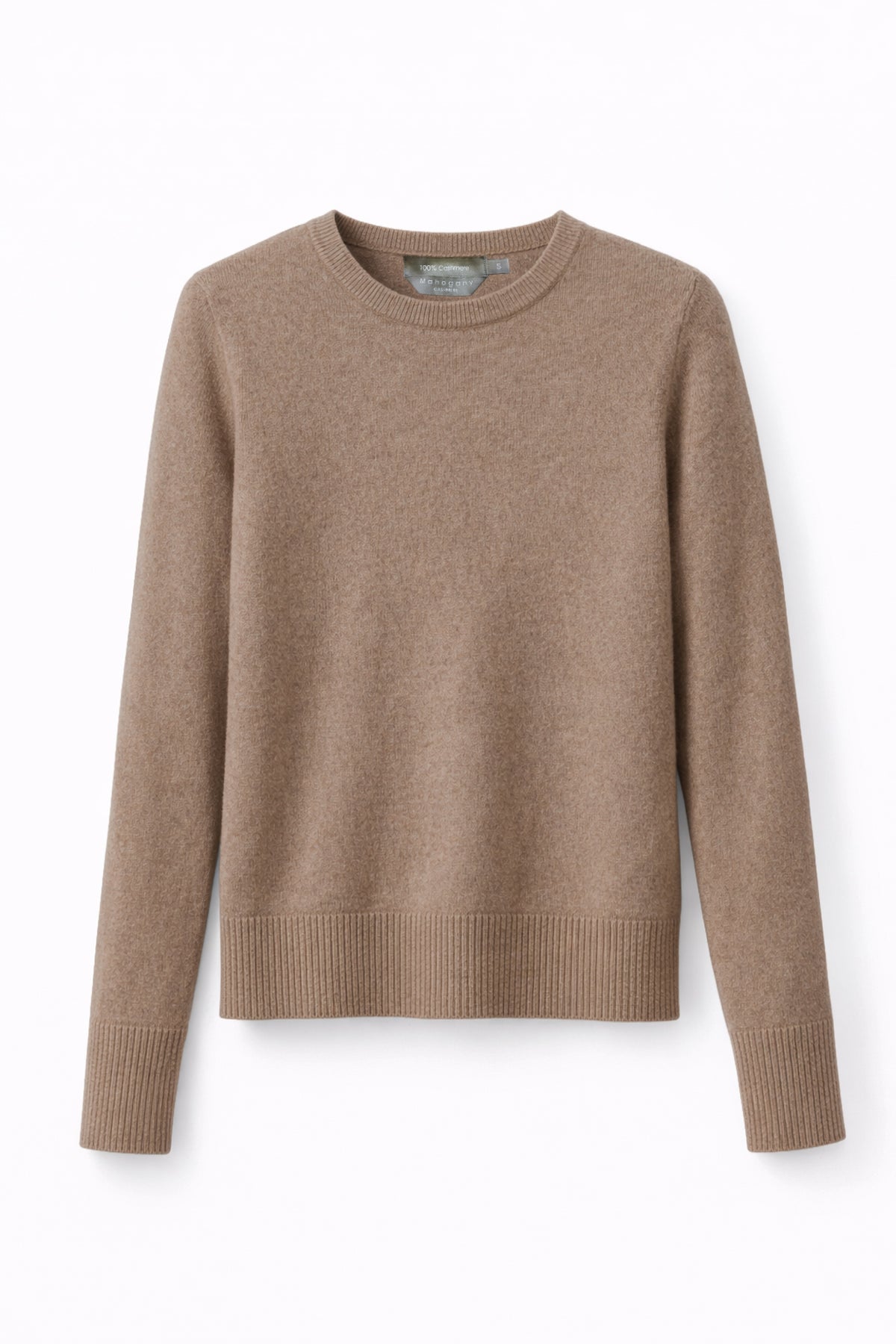 Daria women's cashmere jumper - natural brown - Mahogany