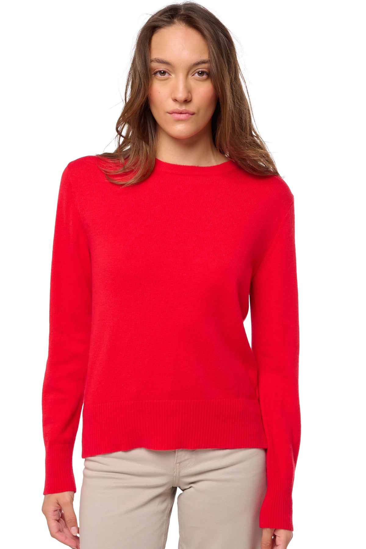 Daria women's cashmere jumper - red - Mahogany