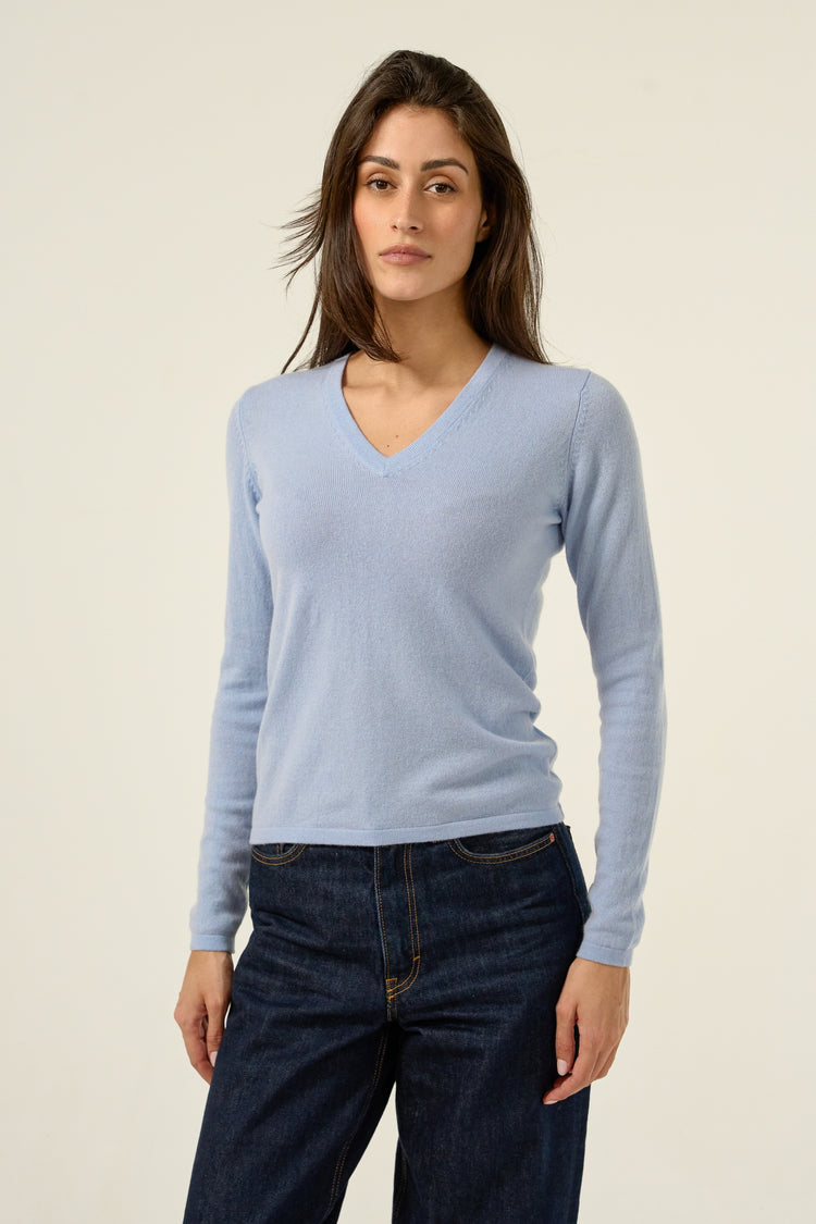 Emma women's cashmere - View 1 - ciel - Mahogany