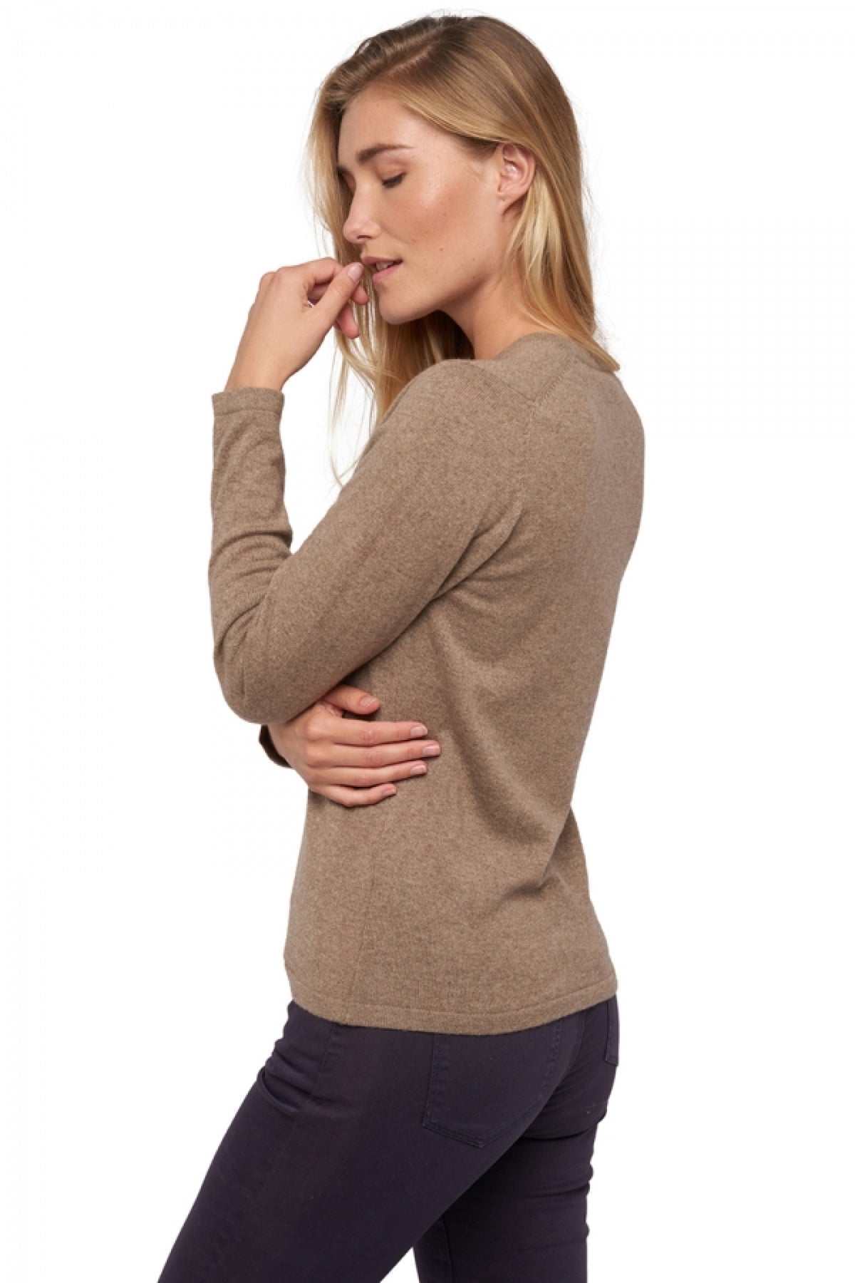 Emma women's cashmere - View 1 - natural brown - Mahogany