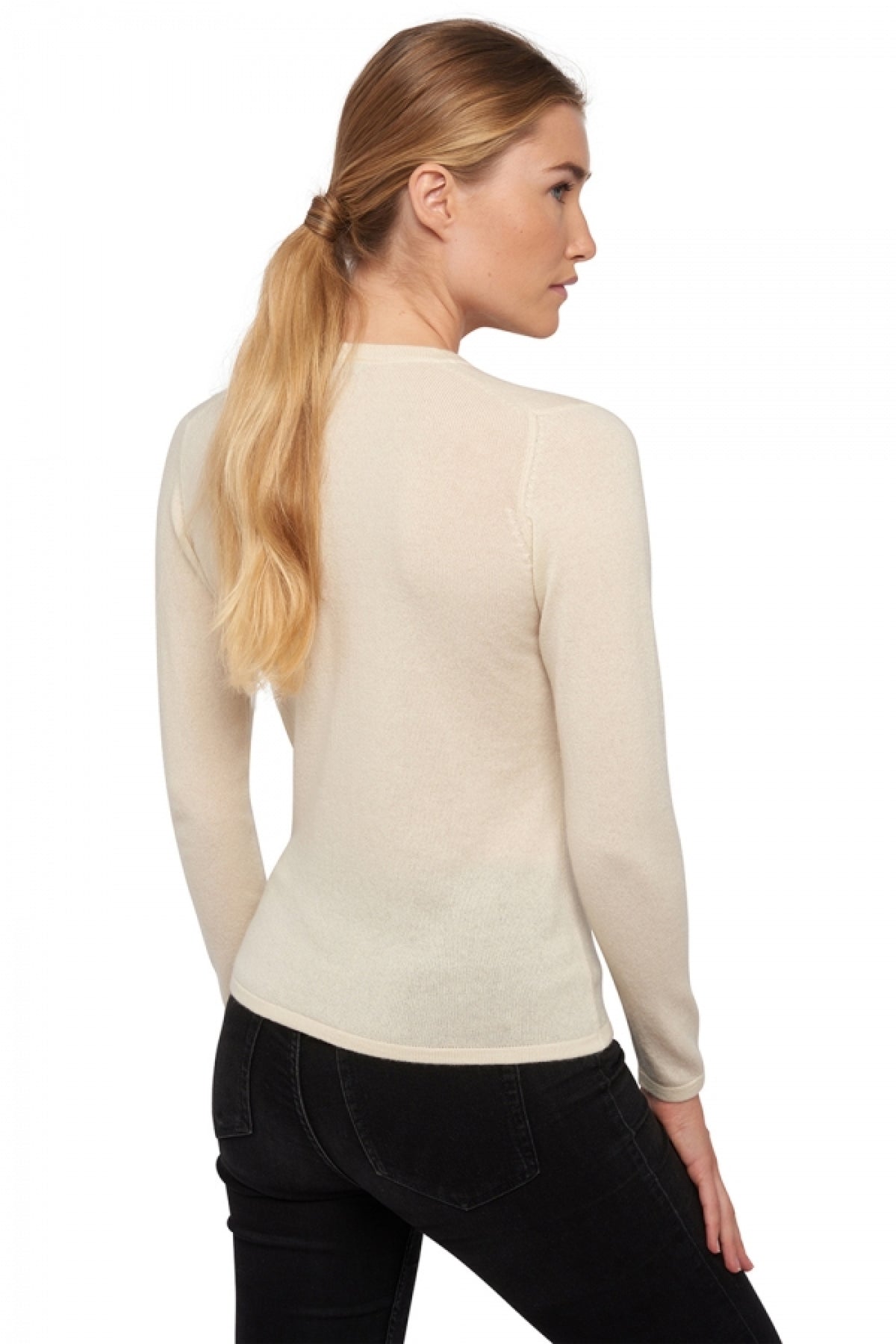 Emma women's cashmere - View 1 - natural écru - Mahogany