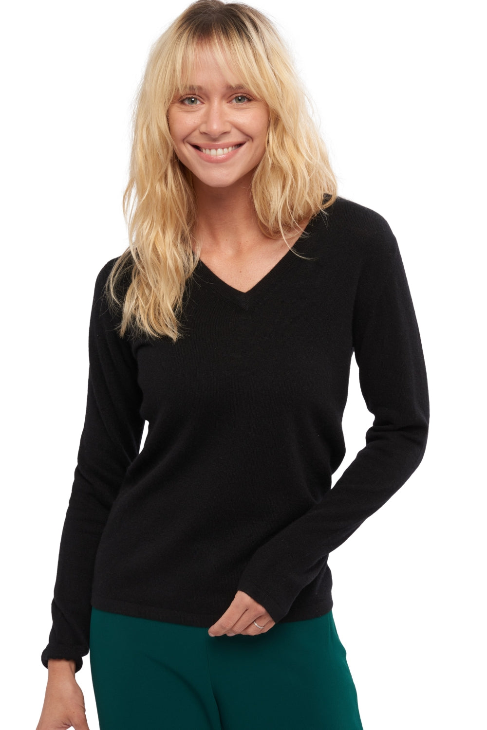 Emma in cashmere for women - black - Mahogany
