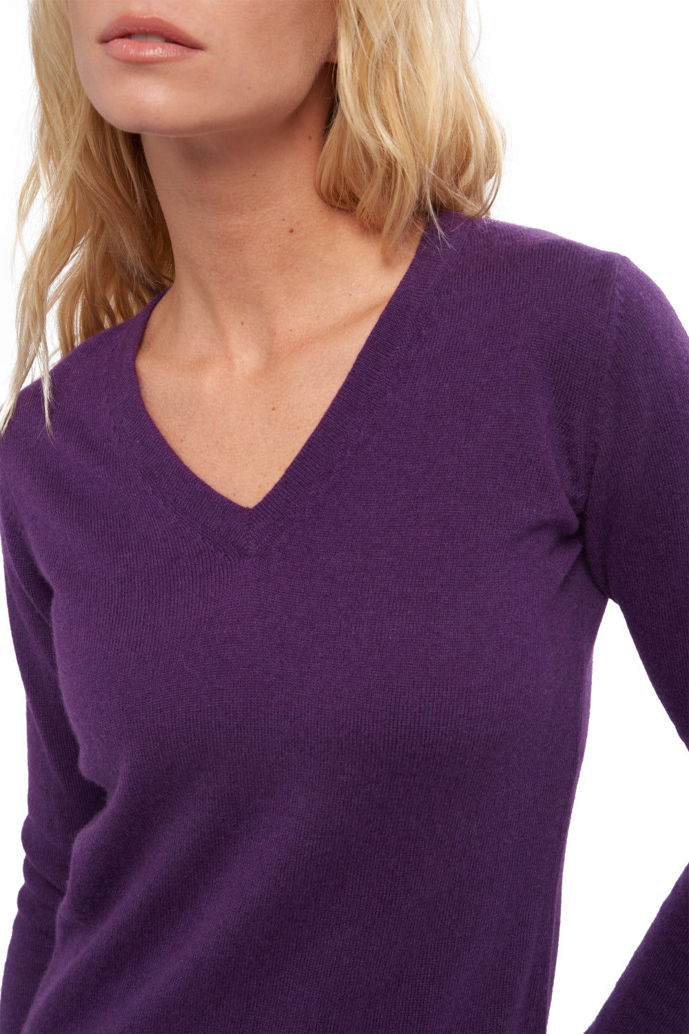 Emma in cashmere for women - View 1 - vivid violet - Mahogany