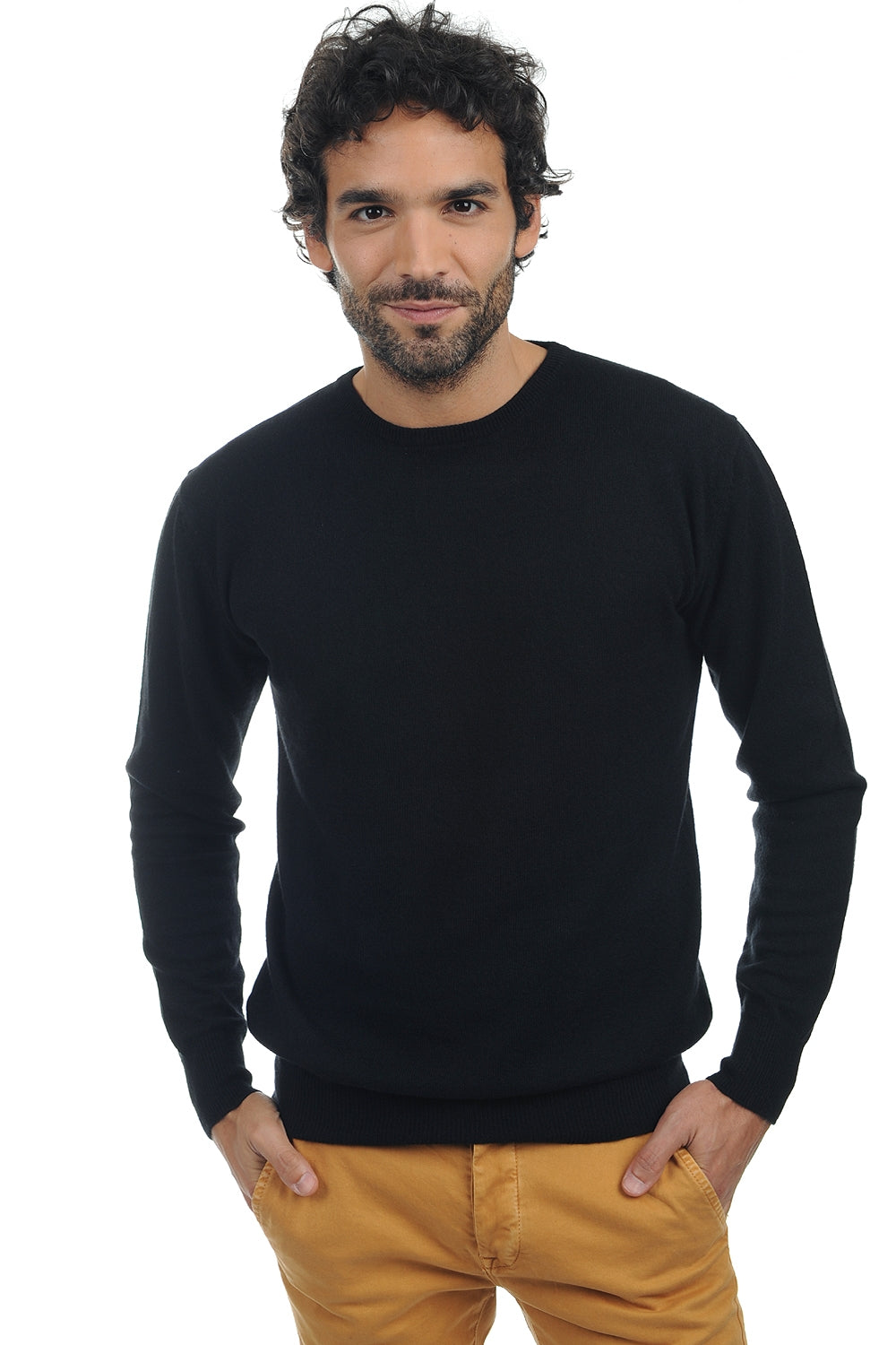 Keaton men's cashmere - black - Mahogany