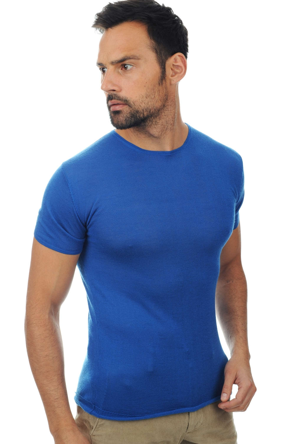 Lilian men's cashmere down - santorini blue - Mahogany