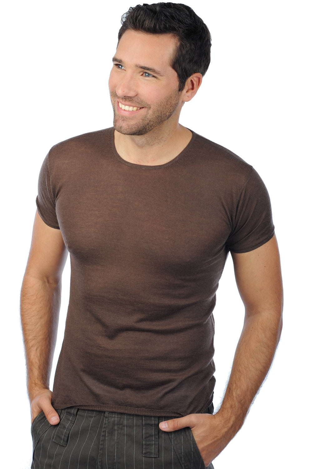 Lilian men's cashmere down - brownies - Mahogany