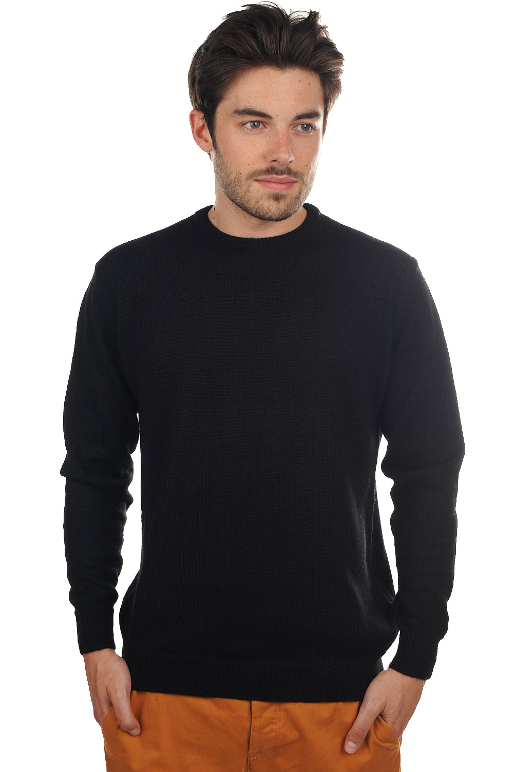 Nestor-Alpaga in baby alpaca men's - black - Mahogany