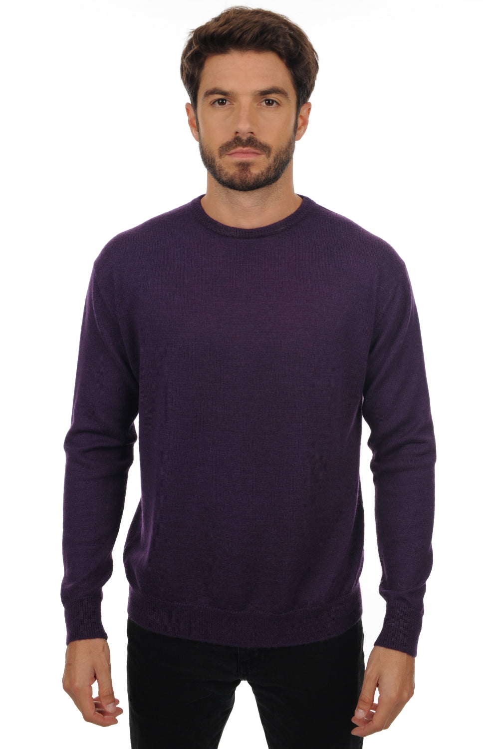 Nestor-Alpaga in baby alpaca men's - violet - Mahogany