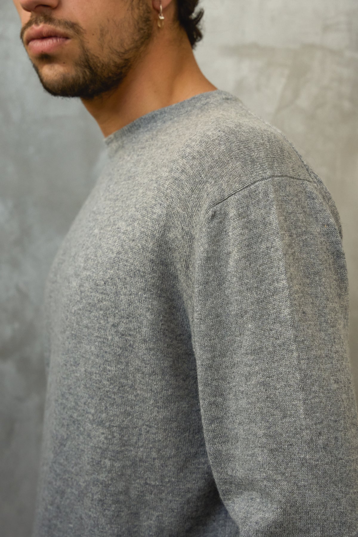 Nestor en cachemire homme - Vue 3 - gris chiné - Mahogany