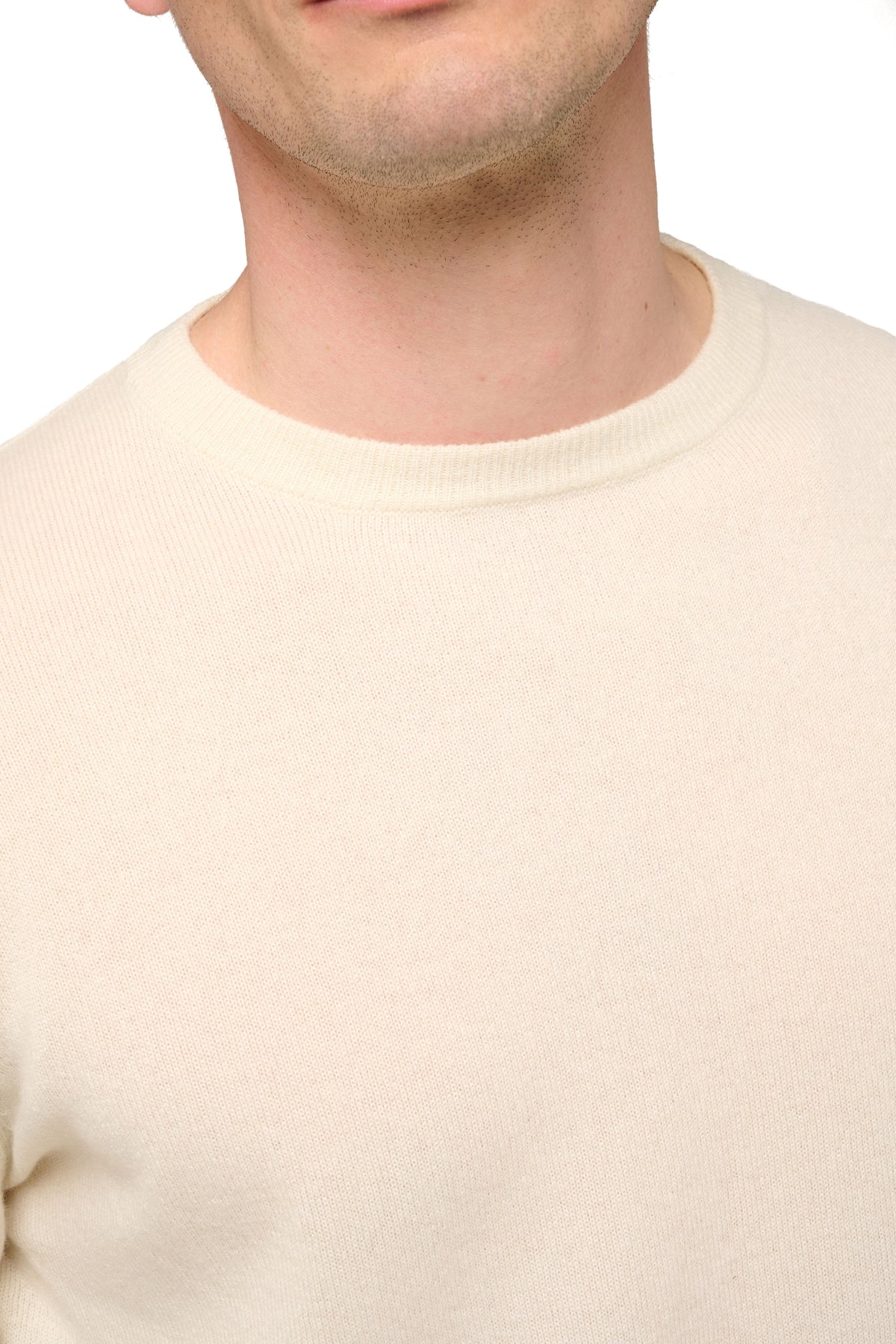Nestor in cashmere for men - View 1 - natural écru - Mahogany