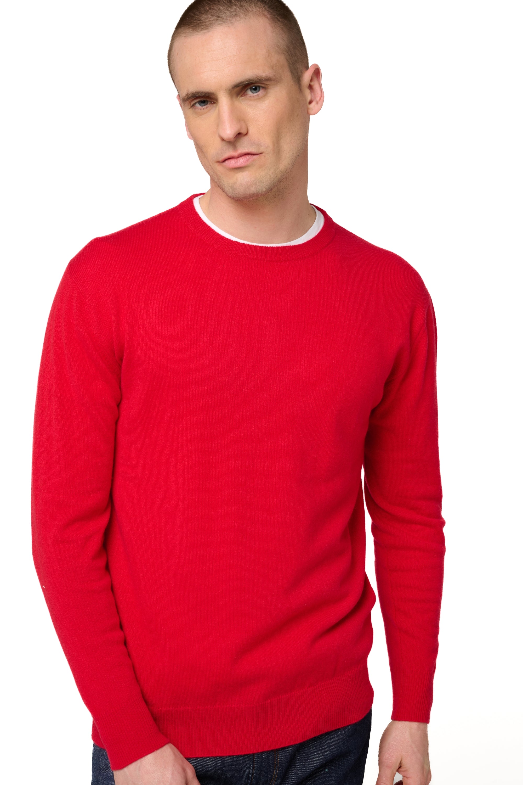 Nestor in men's cashmere - velvet red - Mahogany