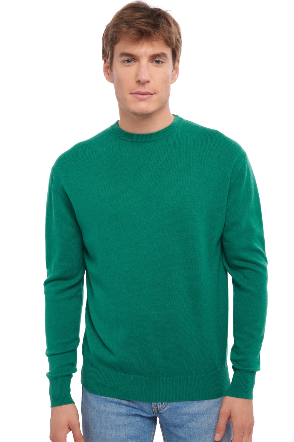 Nestor in men's cashmere - English green - Mahogany