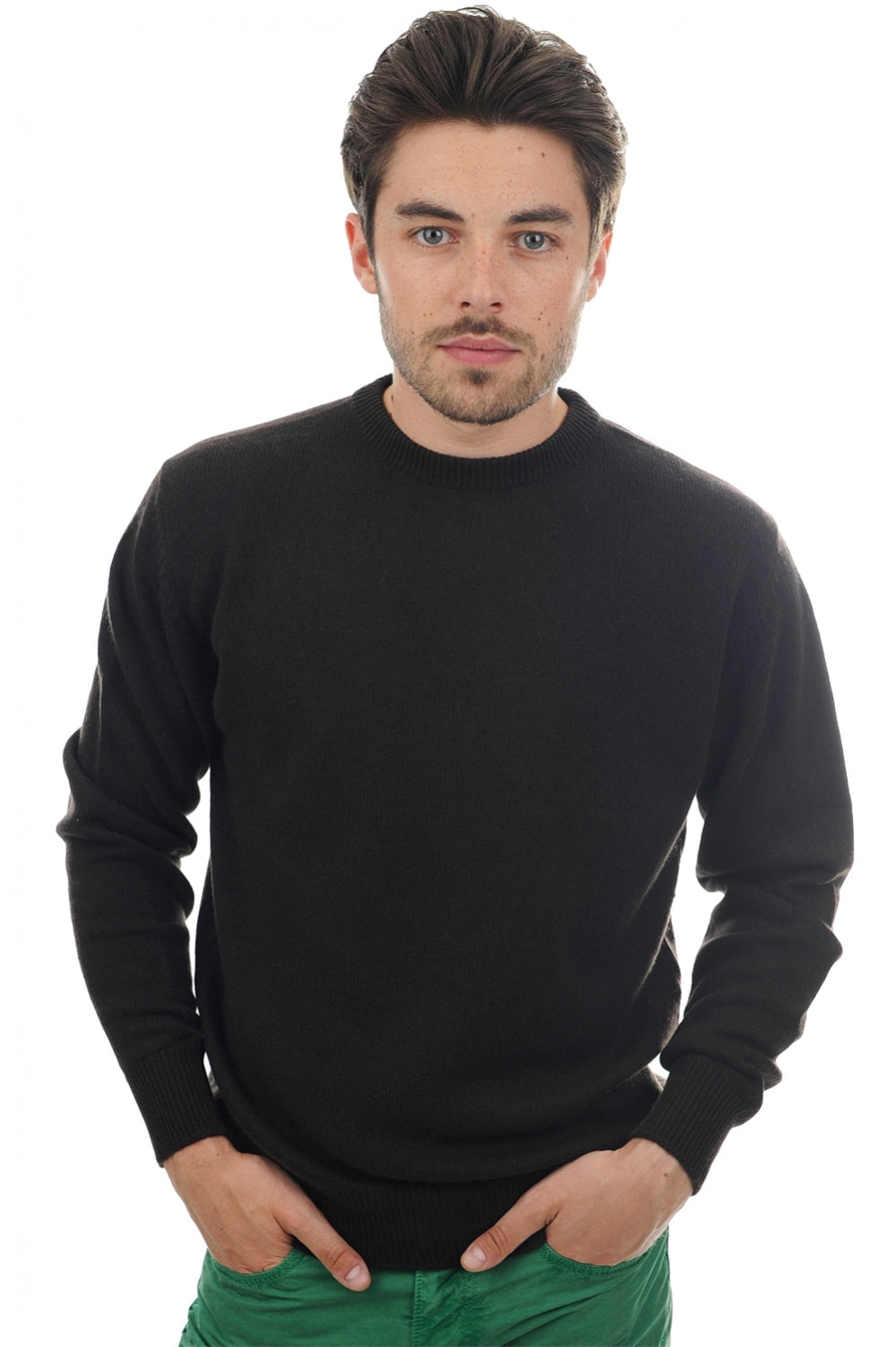 Nestor 4F men's cashmere jumper - cappuccino - Mahogany