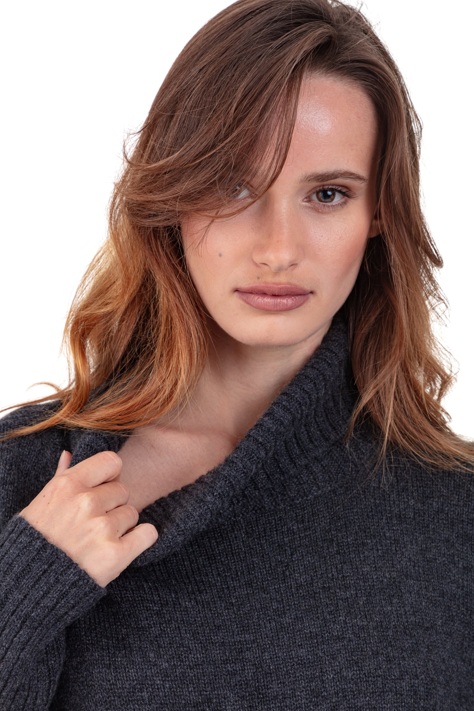 Paprikae en cachemire femme - Vue 4 - anthracite chiné - Mahogany