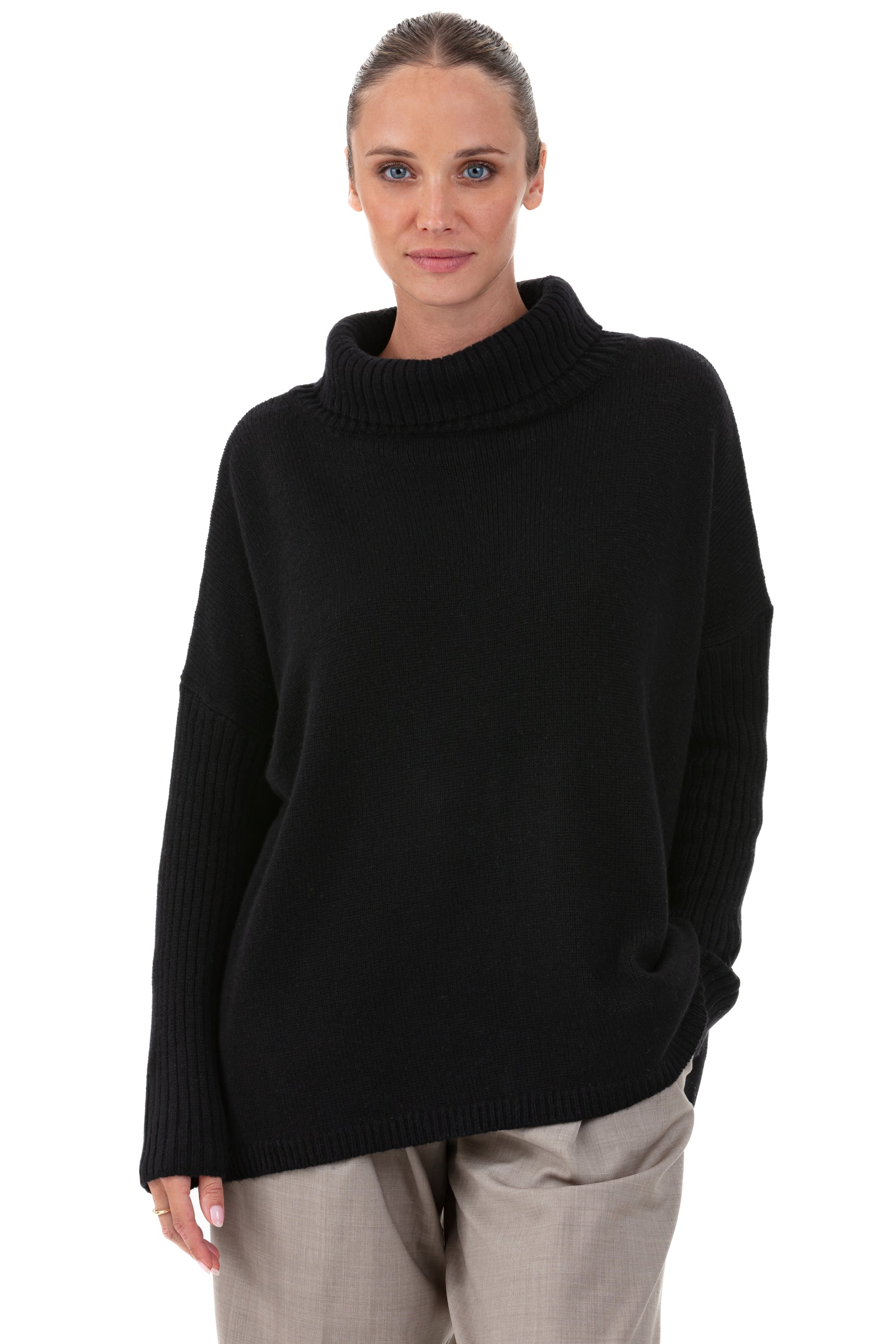 Paprikae cashmere women's jumper - black - Mahogany