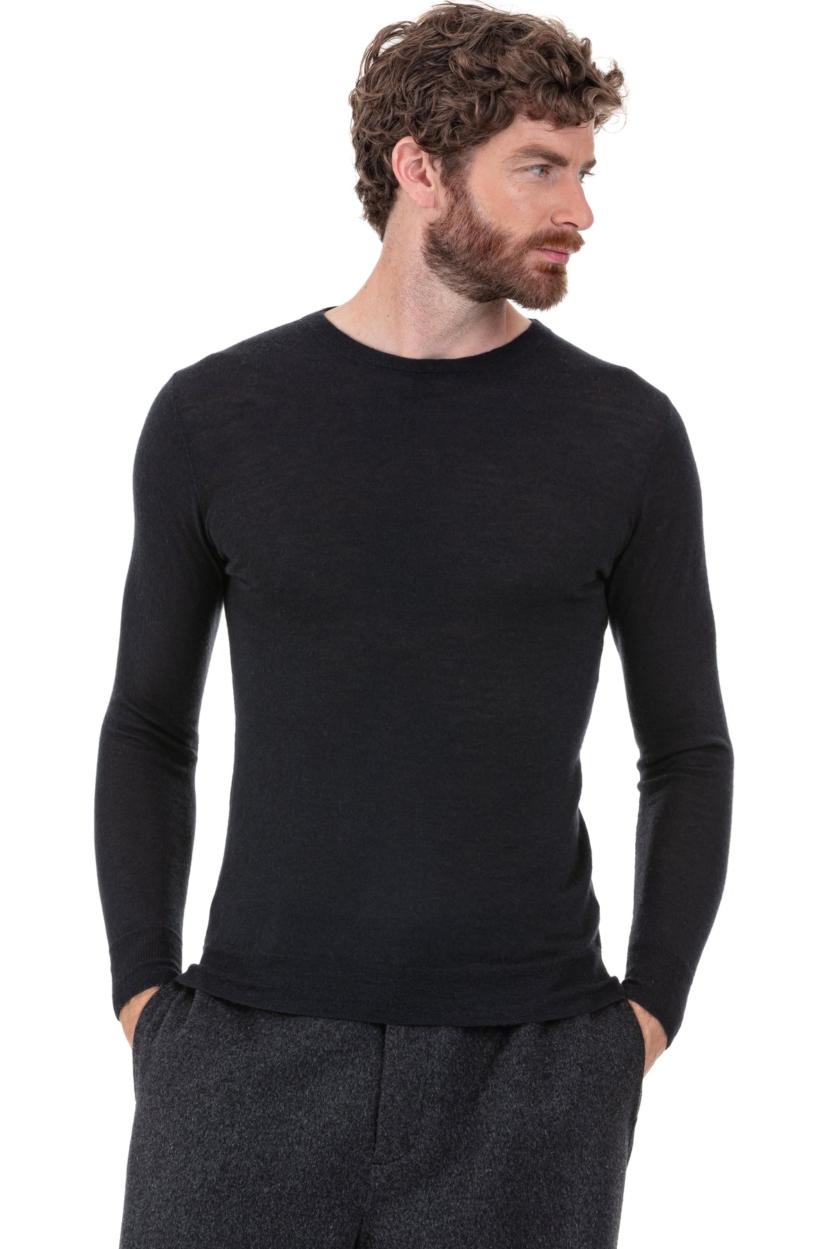 Pier in cashmere down for men - black - Mahogany