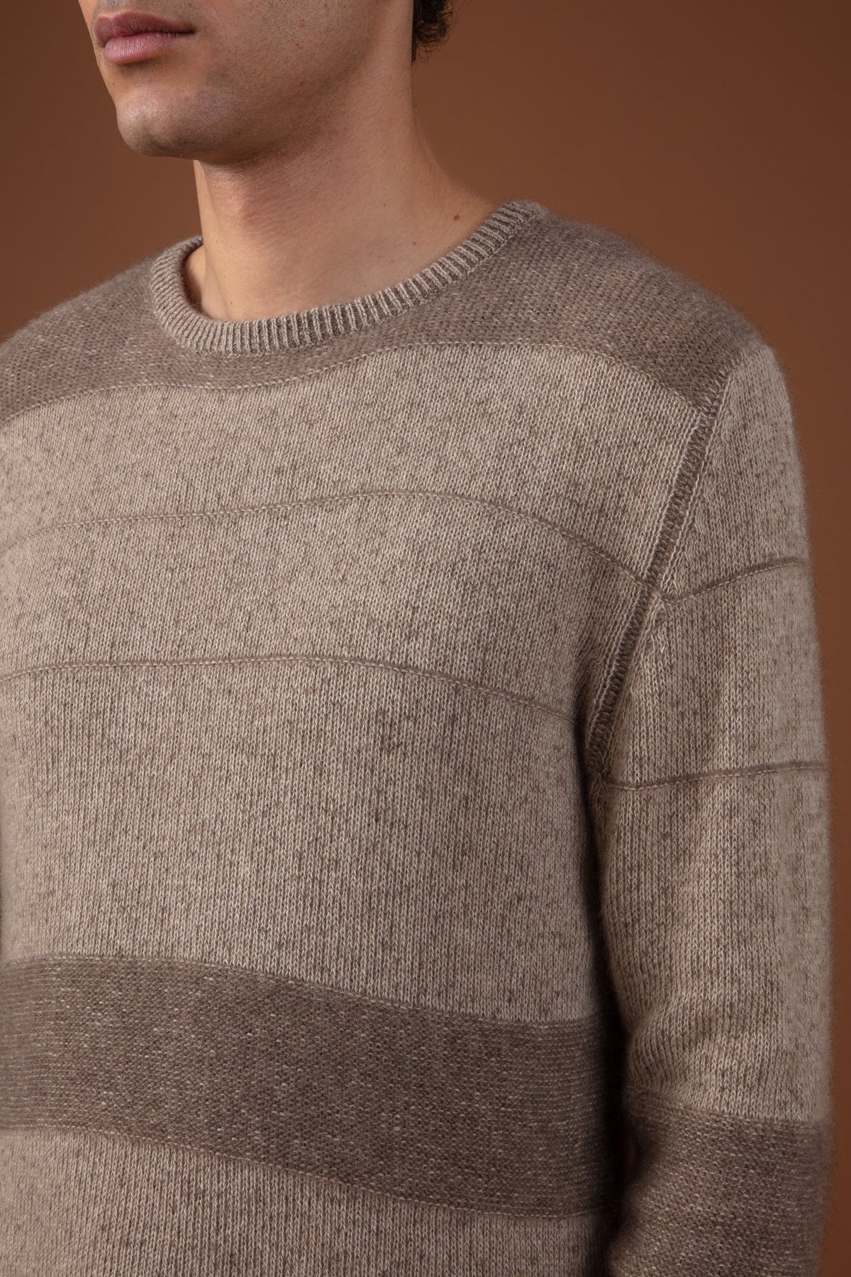 Racine men's cashmere - View 2 - natural stone / natural brown - Mahogany