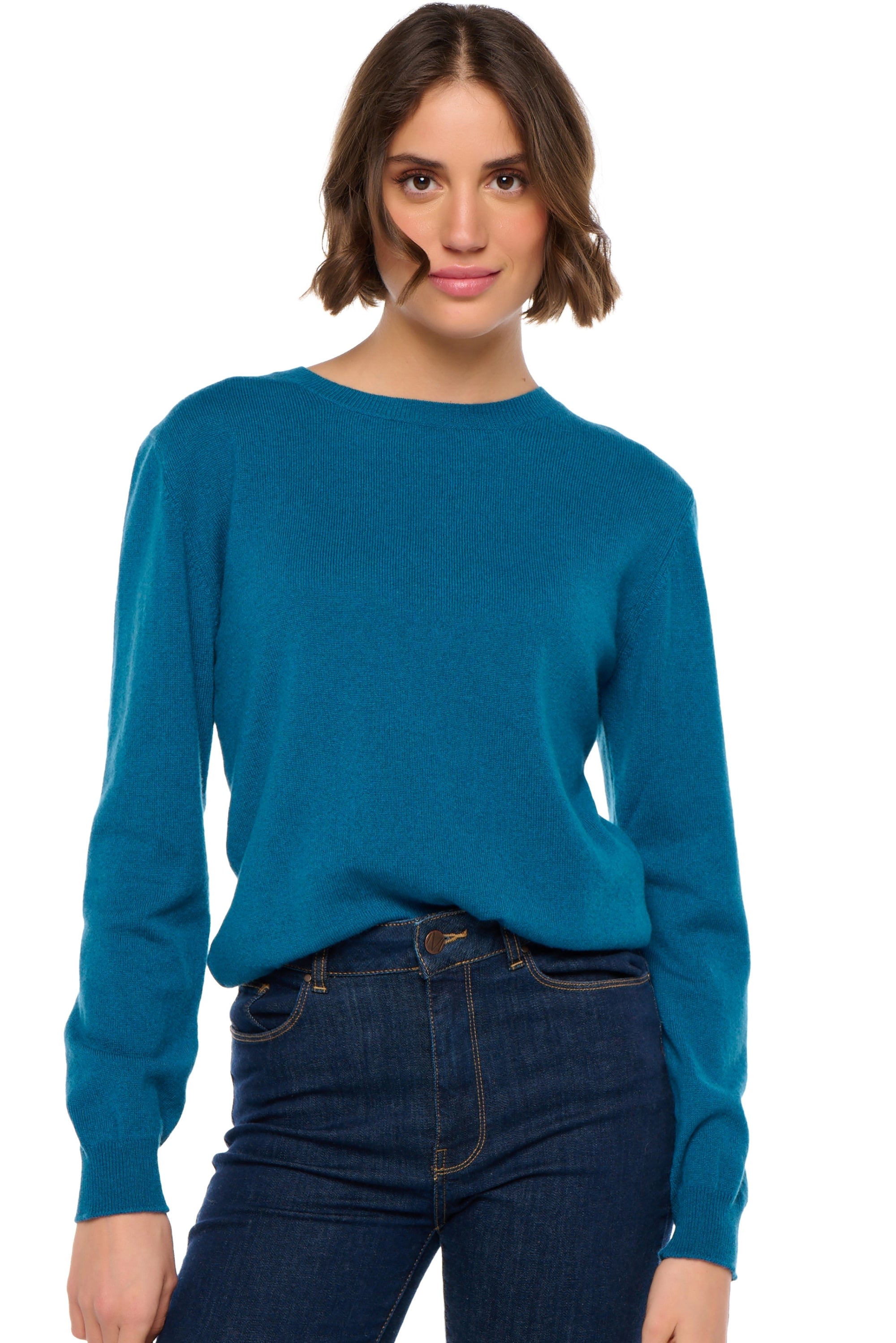 Raison women's cashmere - teal - Mahogany