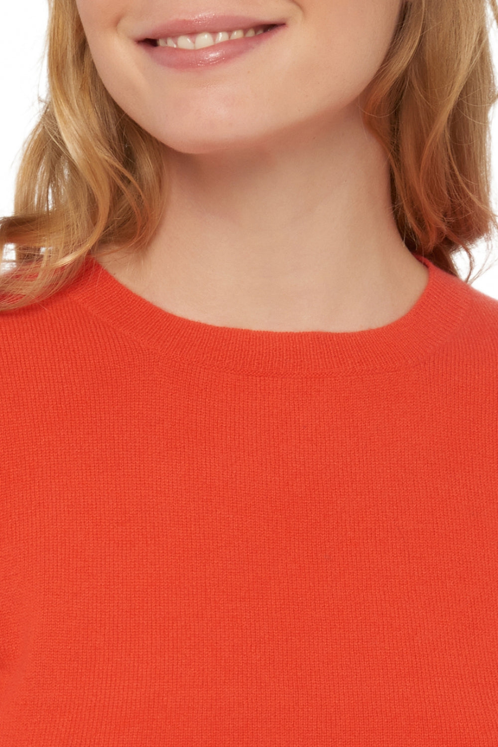 Raison women's cashmere - View 1 - luminous coral - Mahogany