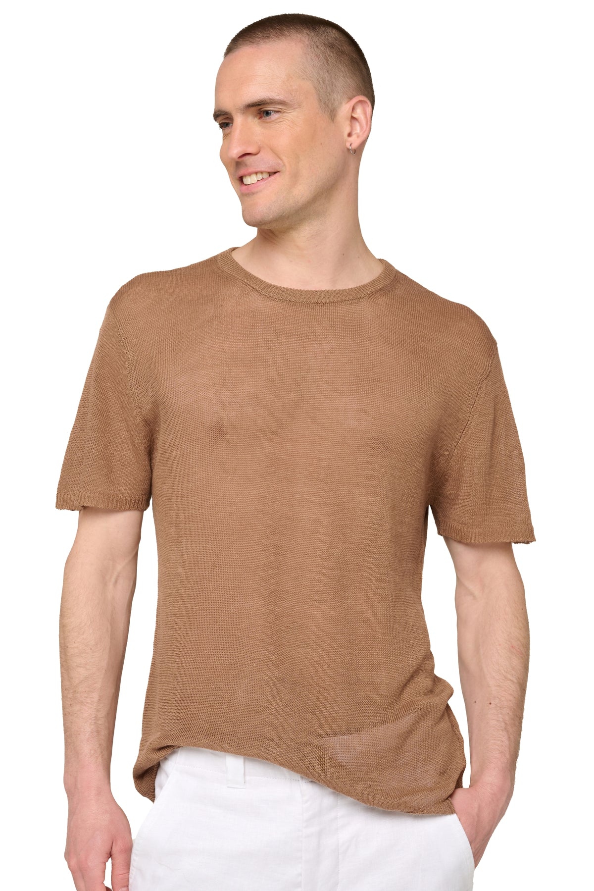 Rayan men's linen - nutmeg - Mahogany