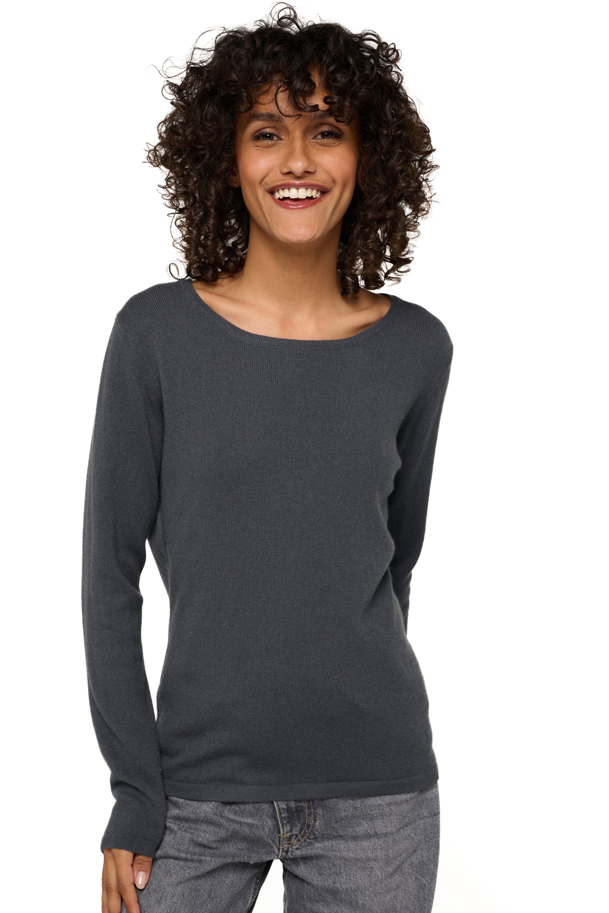 Solange women's cashmere jumper - anthracite - Mahogany