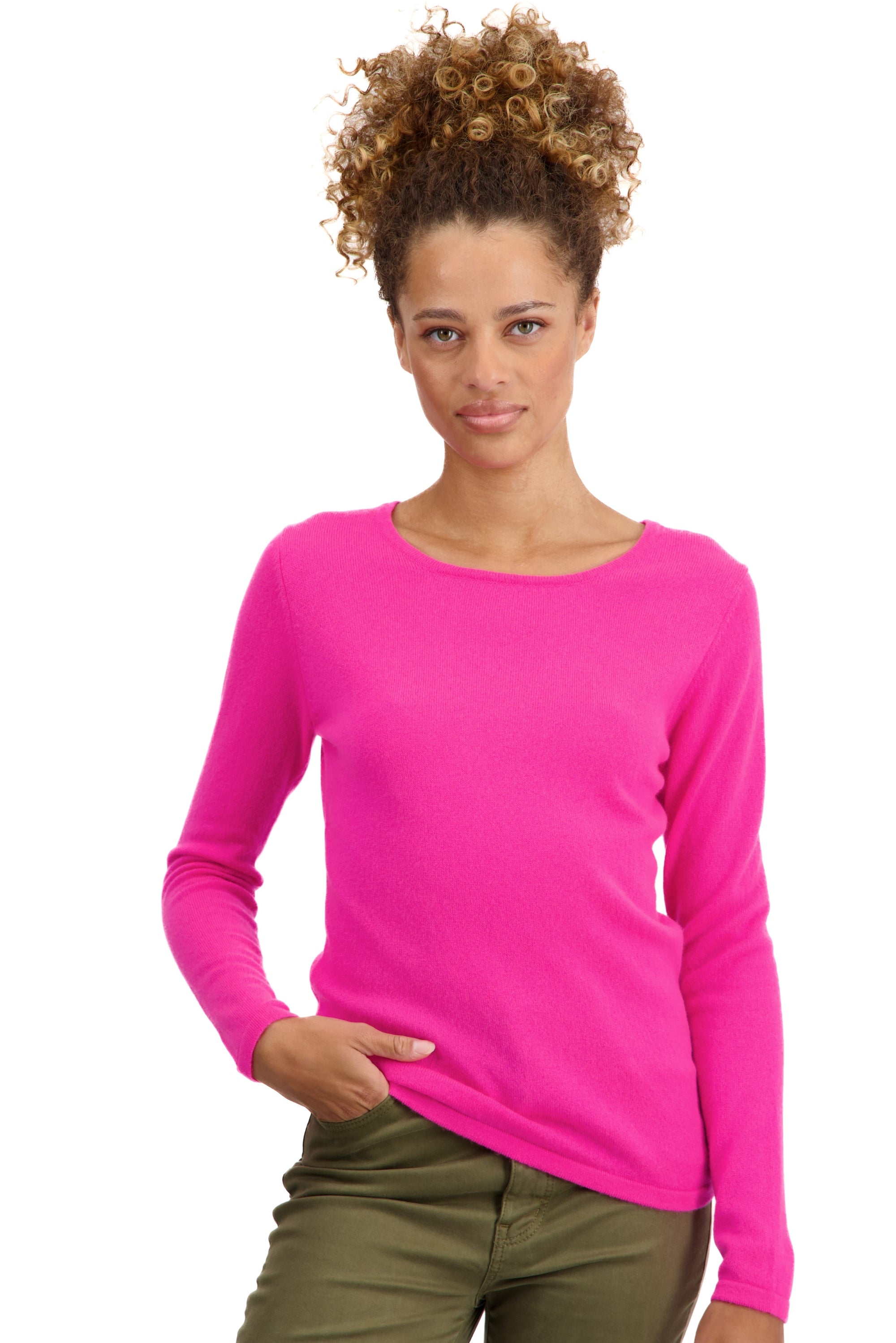 Solange in cashmere for women - dayglo - Mahogany