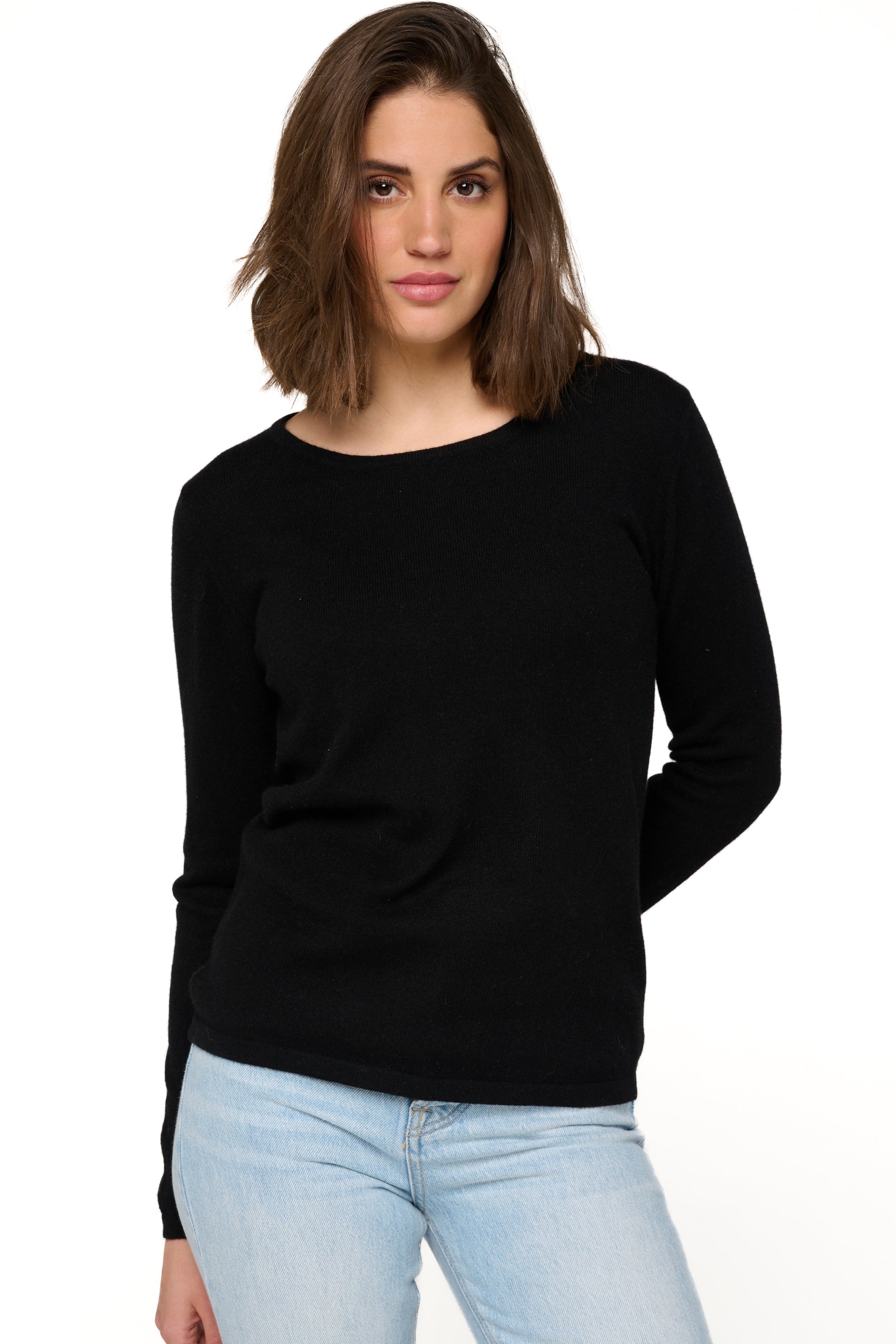 Solange in cashmere for women - black - Mahogany