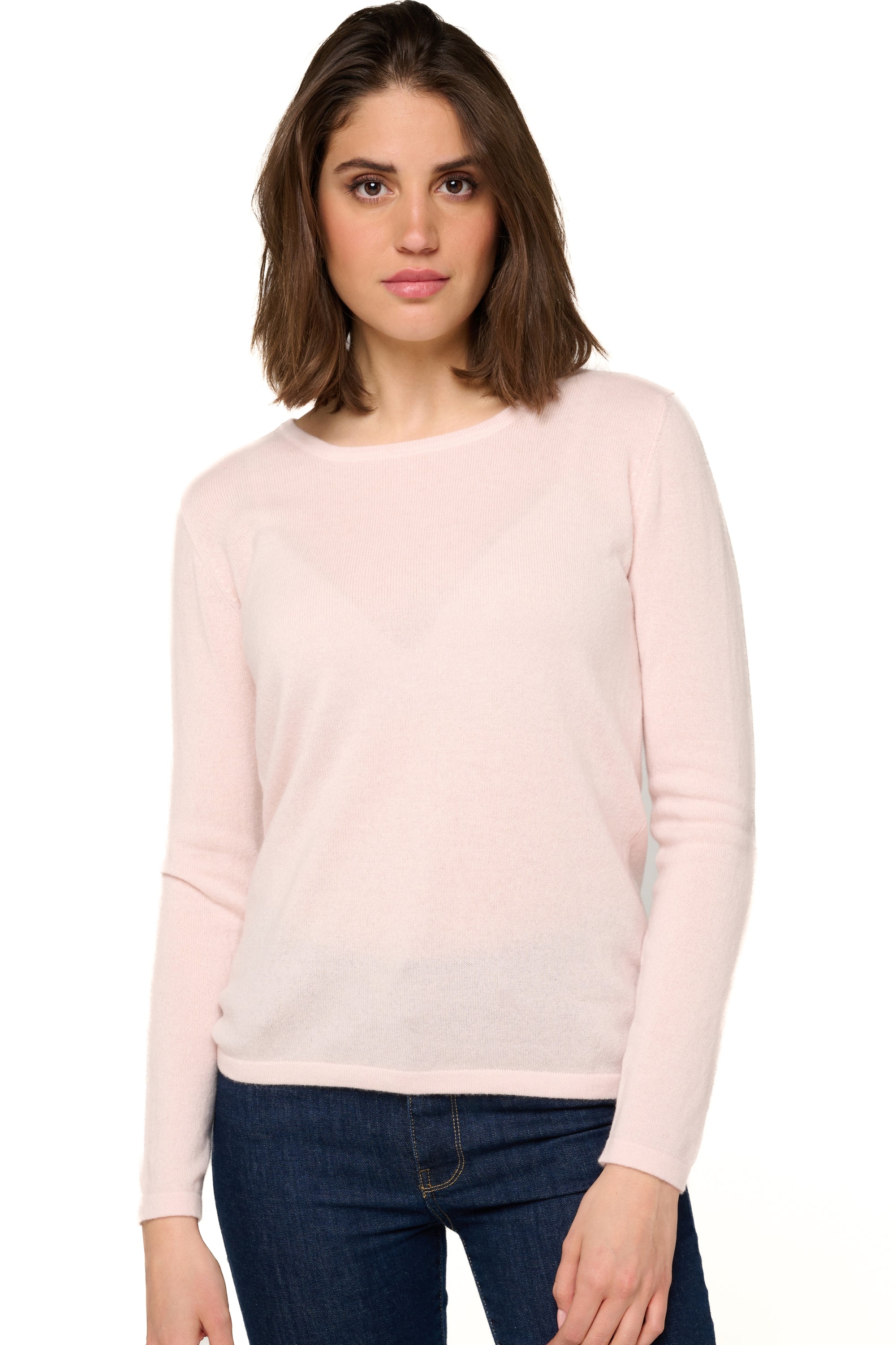 Solange in cashmere for women - pale pink - Mahogany
