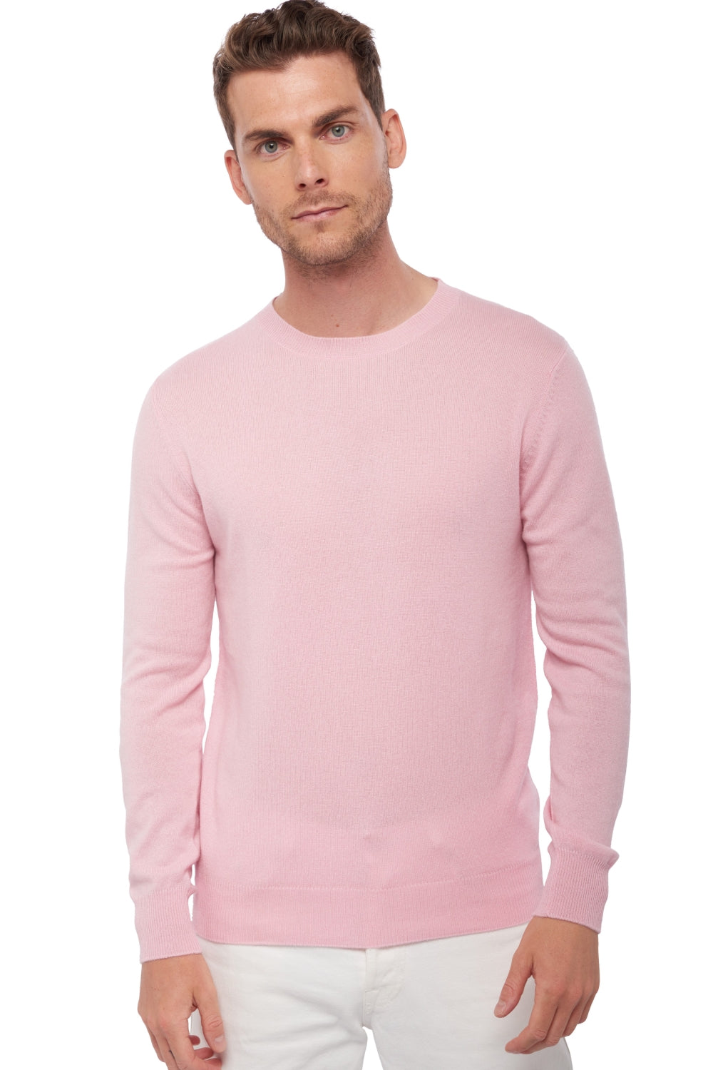 Tao men's cashmere - baby pink - Mahogany