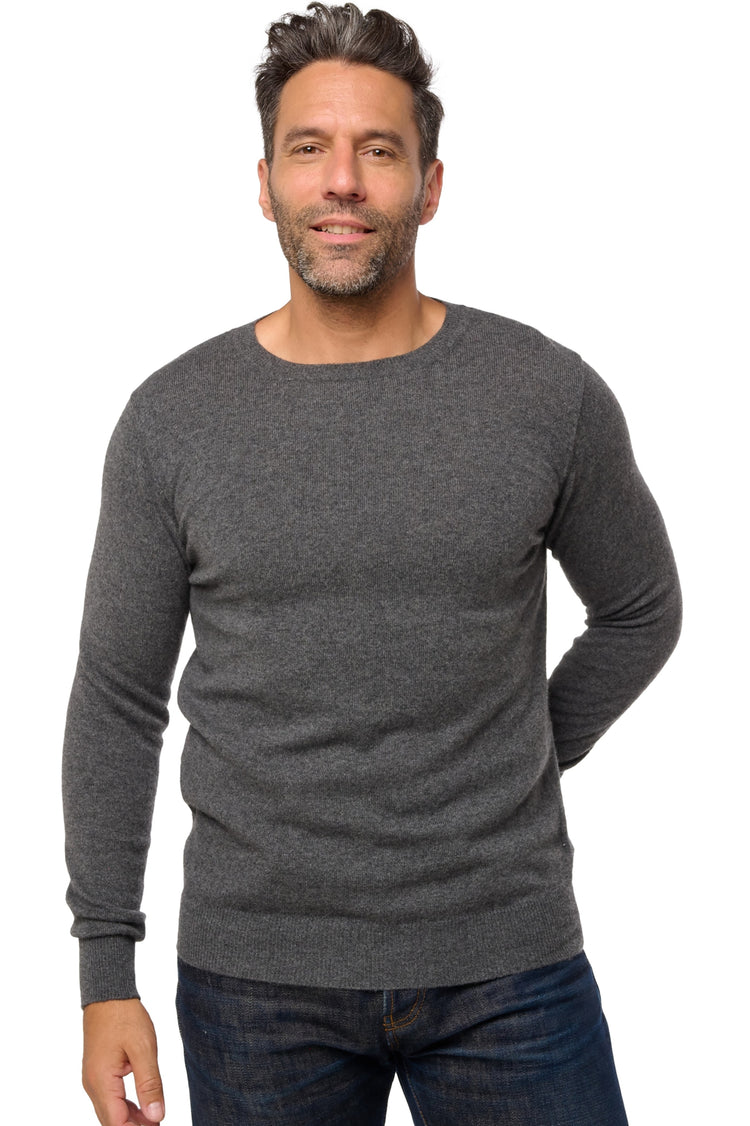 Tao in men's cashmere - dark grey - Mahogany